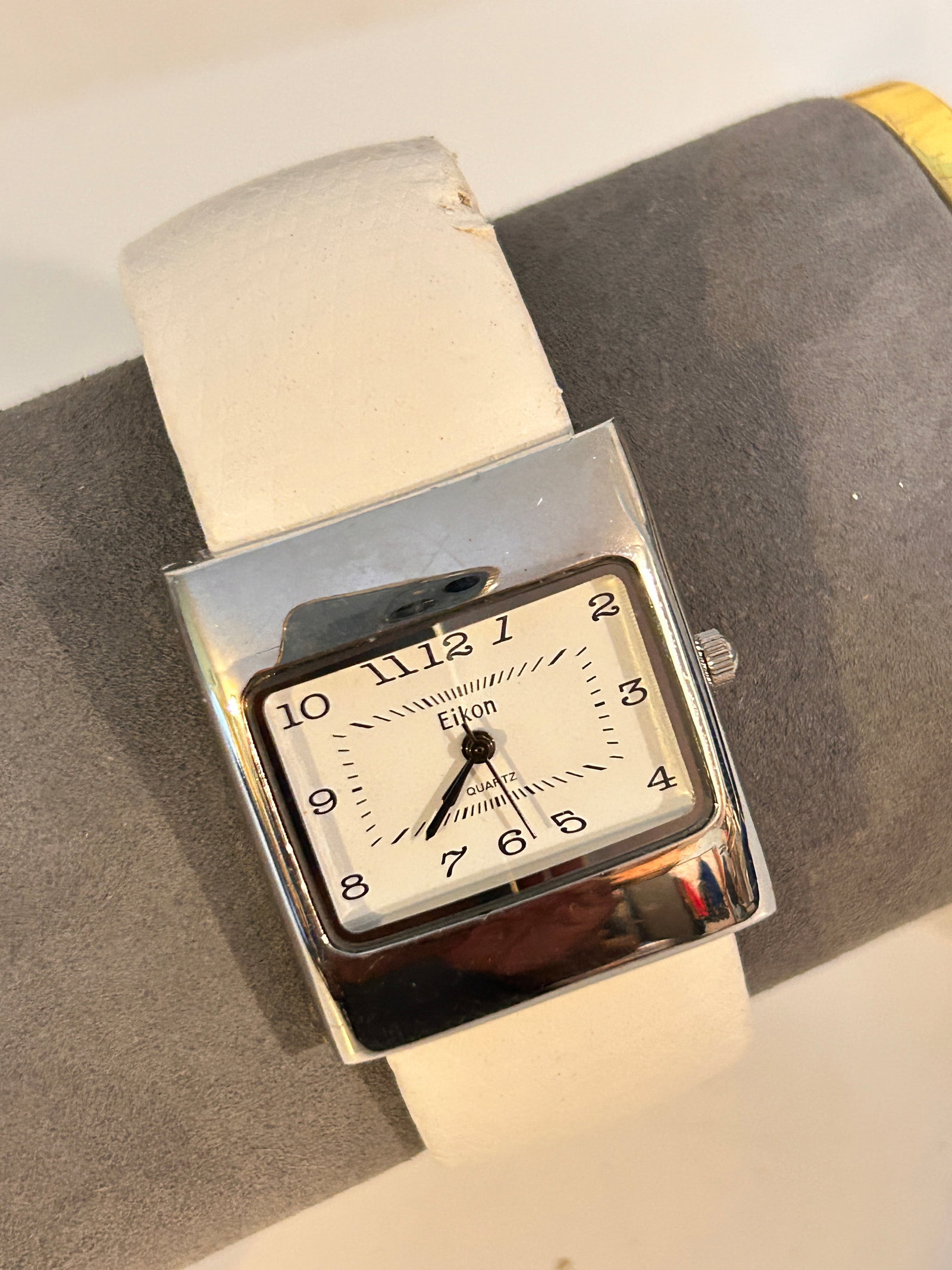 Eikon Women's White Cuff Band Analog Watch needs bat (1 of 4)
