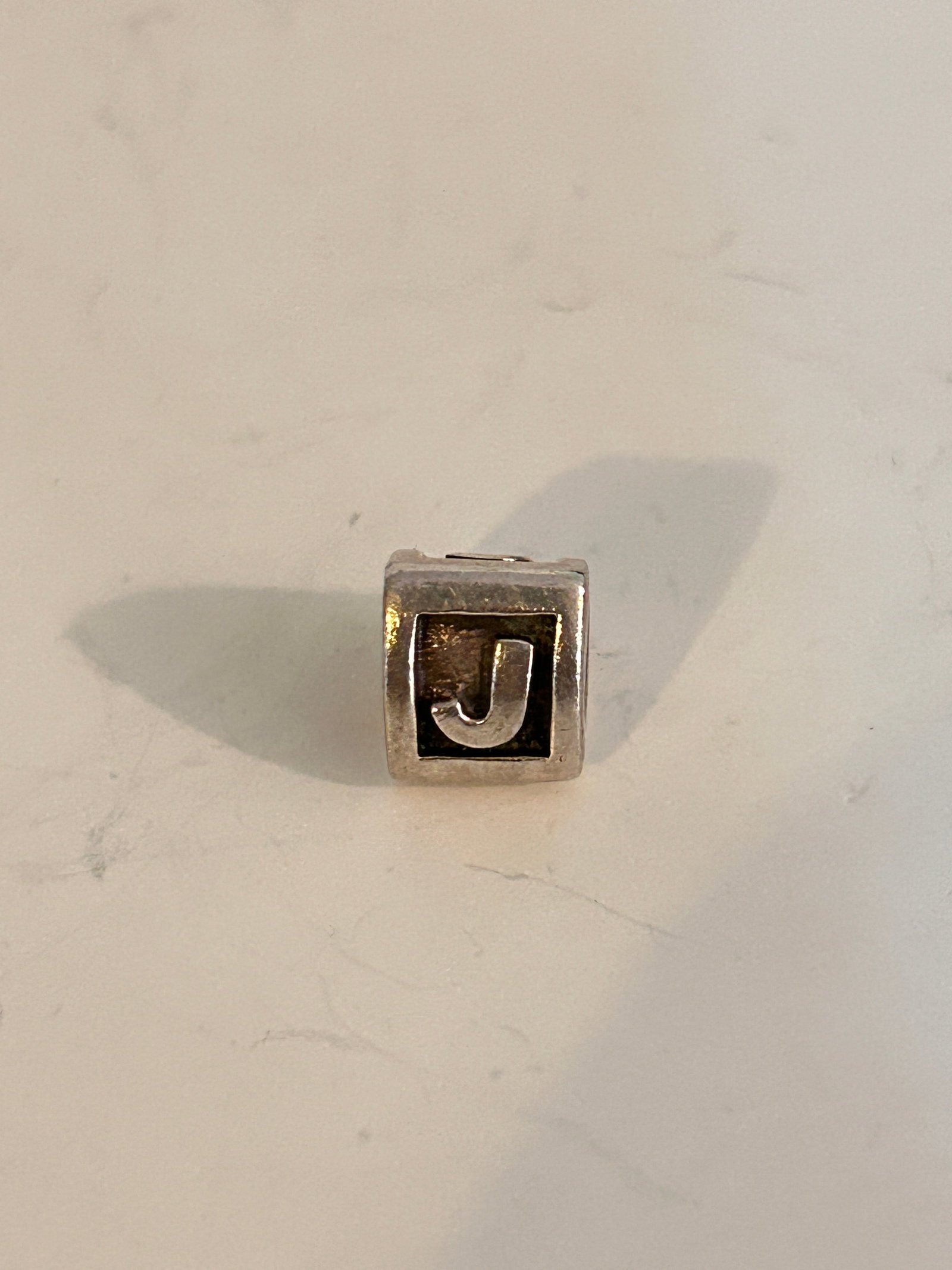 Pandora Sterling Silver Alphabet Block Letter J Initial Charm (1 of 4)