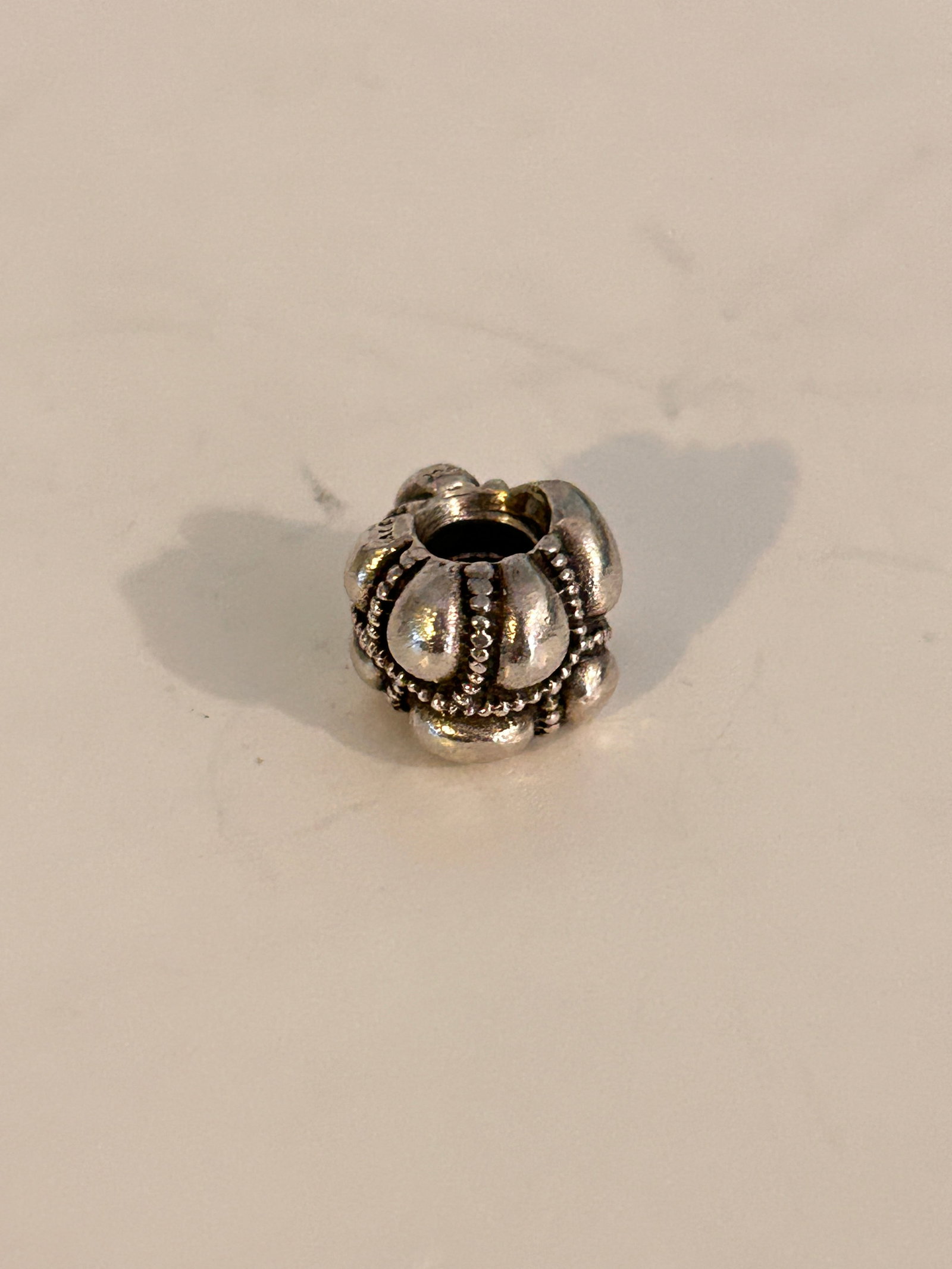 Pandora Sterling Silver Journey Bead Charm: Pandora Sterling Silver Journey Bead Charm Please view all photos as they are part of the description and condition of this Item, Feel free to contact me with questions or picture requests! Used Item 