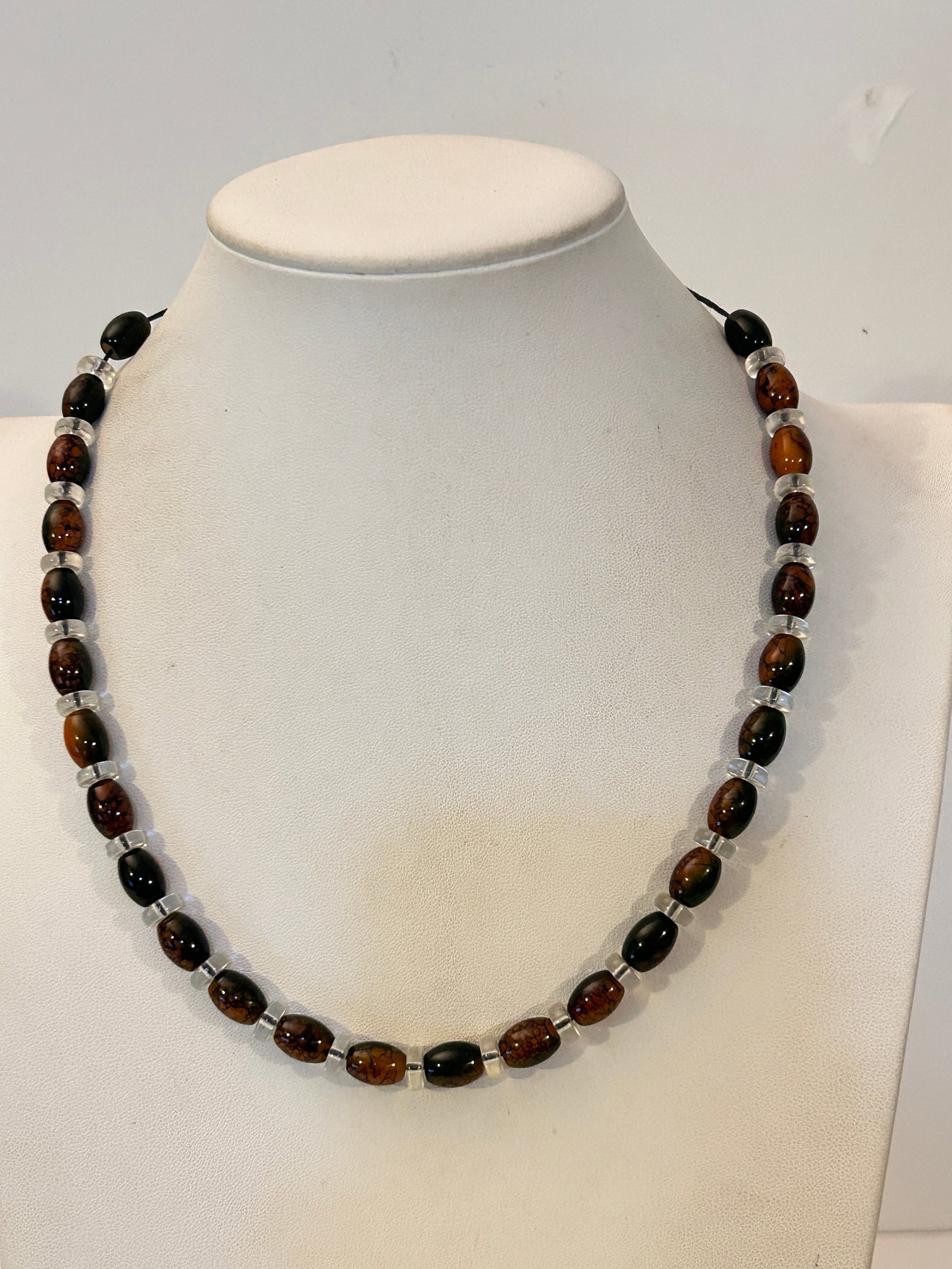 Vintage Bead Adjustable Necklace Sz 18" (1 of 5)