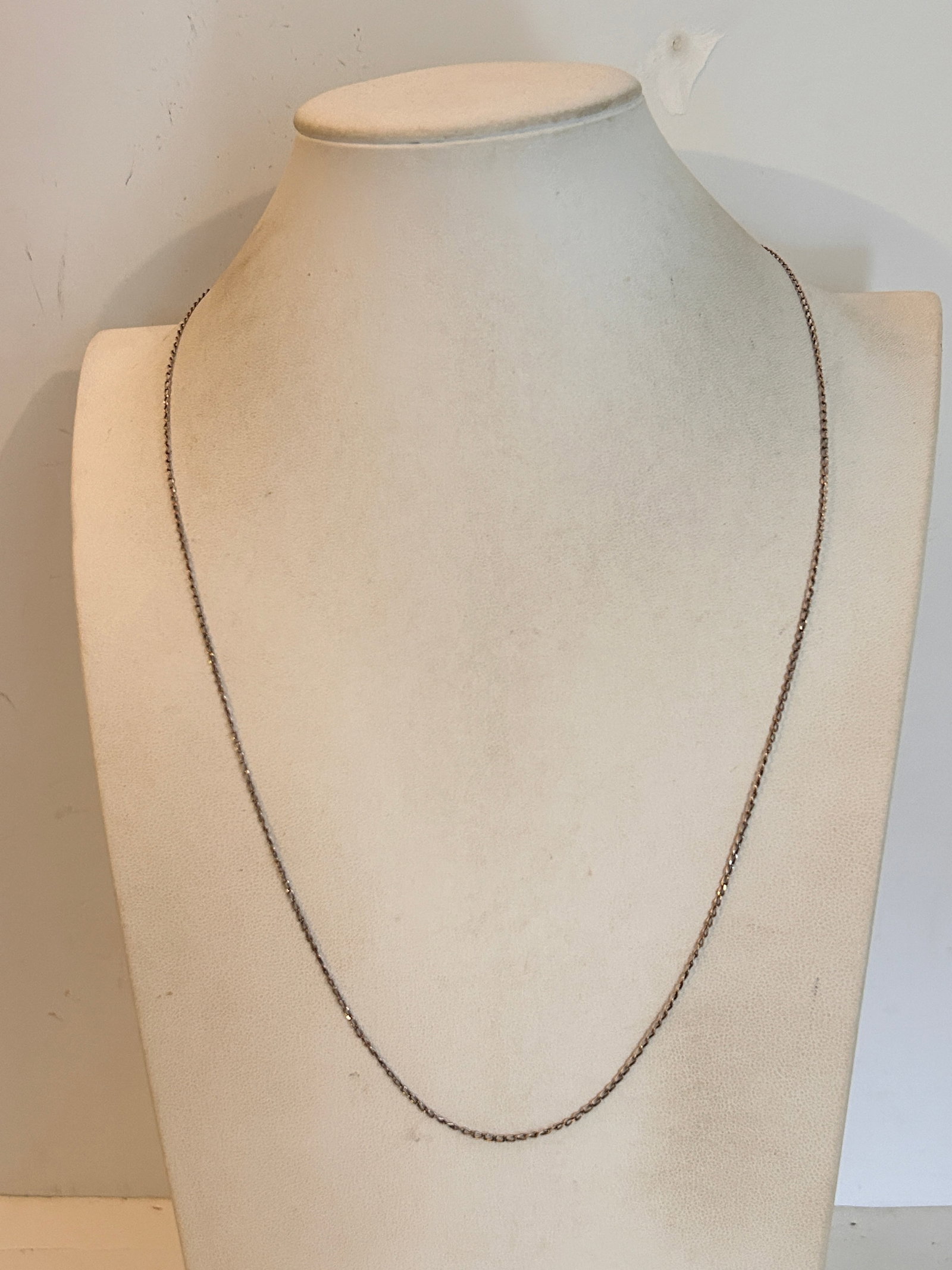 Vintage Sterling Silver long Necklace 26" (1 of 4)