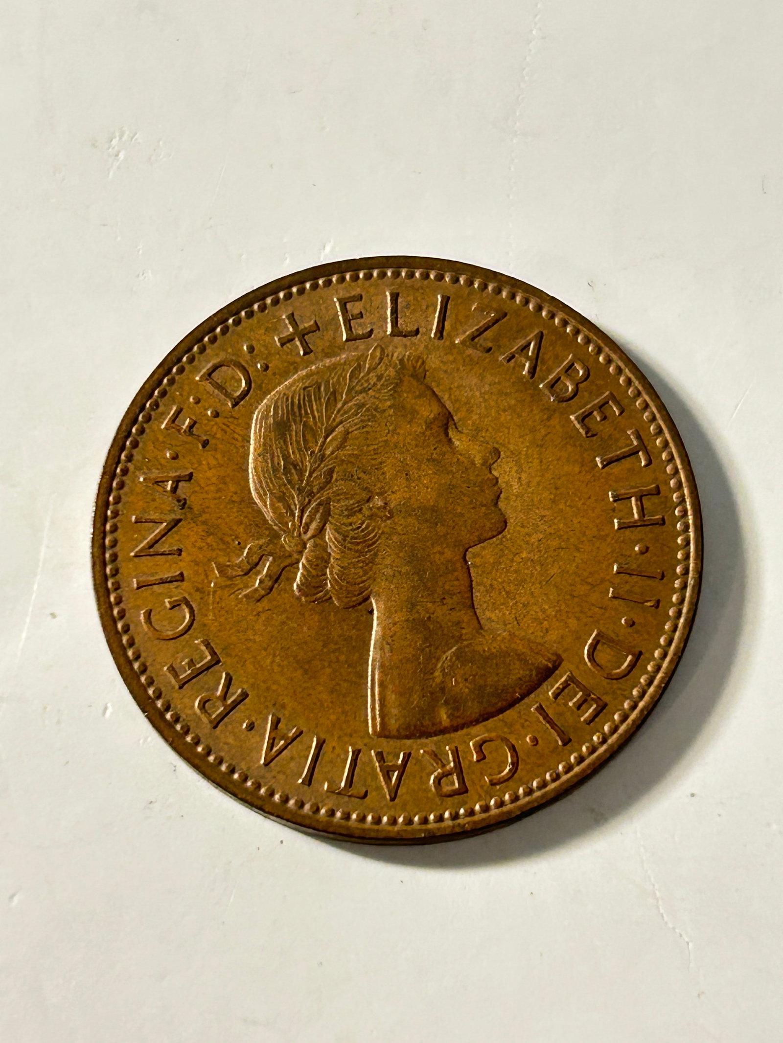 Vintage 1967 United Kingdom | 1 Penny Coin | Britannia (1 of 2)