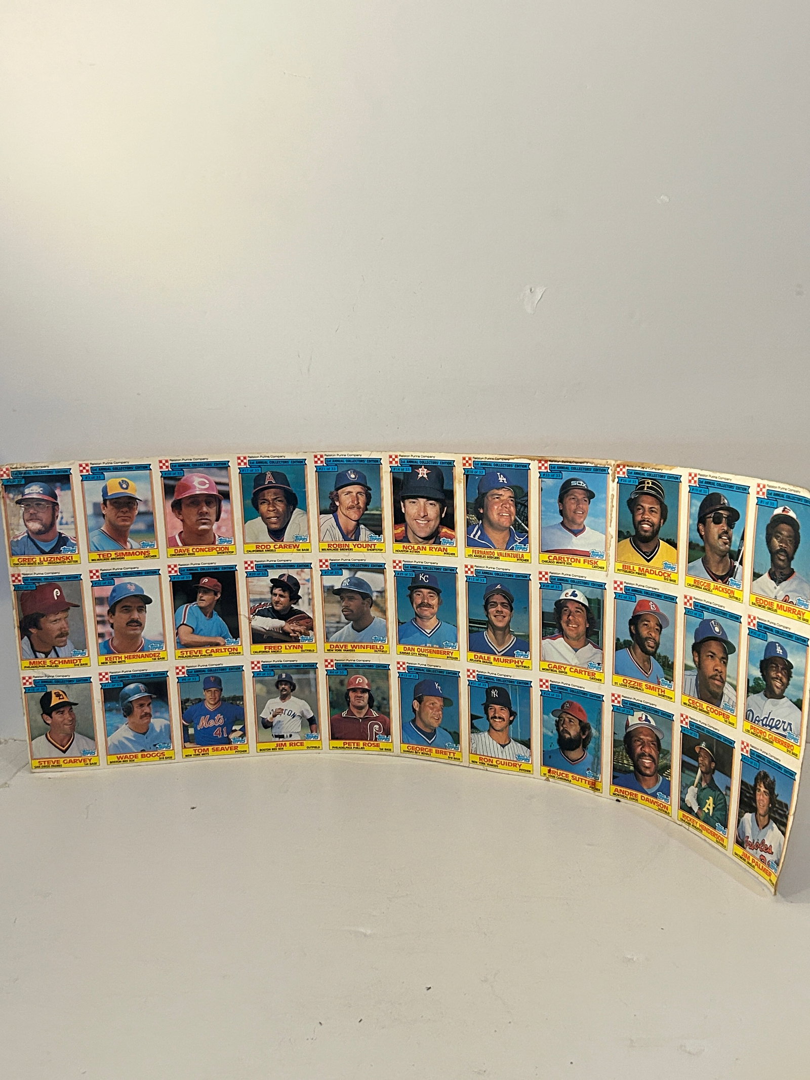 Vintage 1984 Topps baseball card uncut sheet (1 of 2)