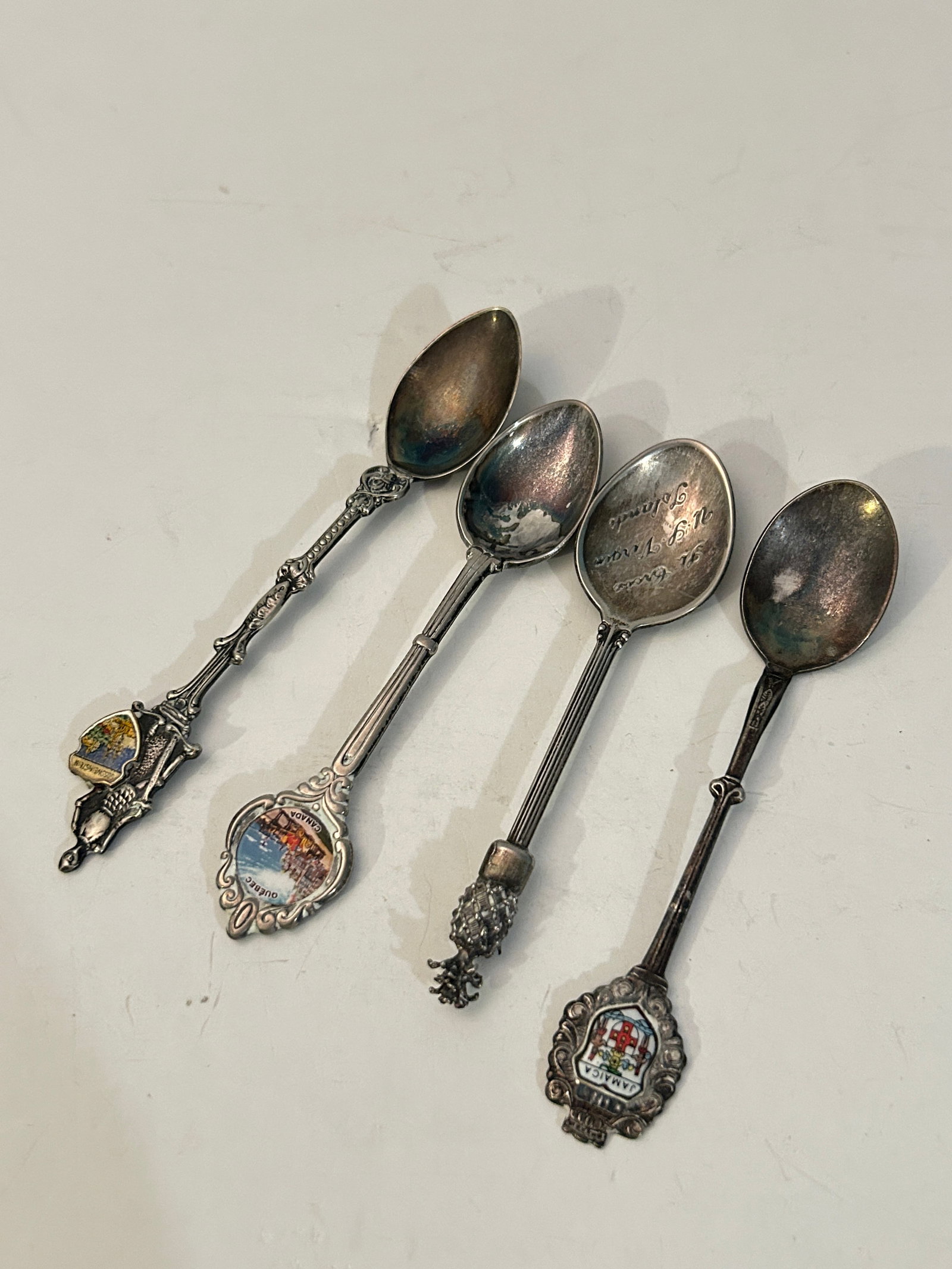 Vintage Lot of 4 Silver Plate Spoons (1 of 4)