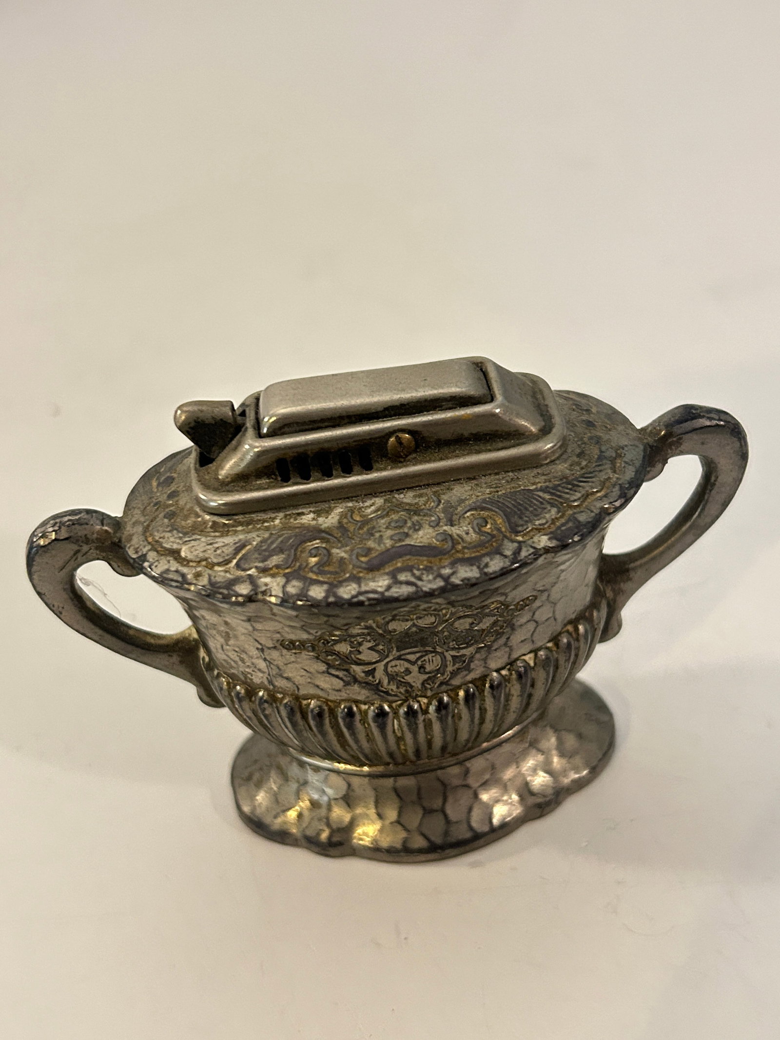 Vintage 1940s Table Lighter Silver Plt. Made - Occupied Japan (1 of 5)