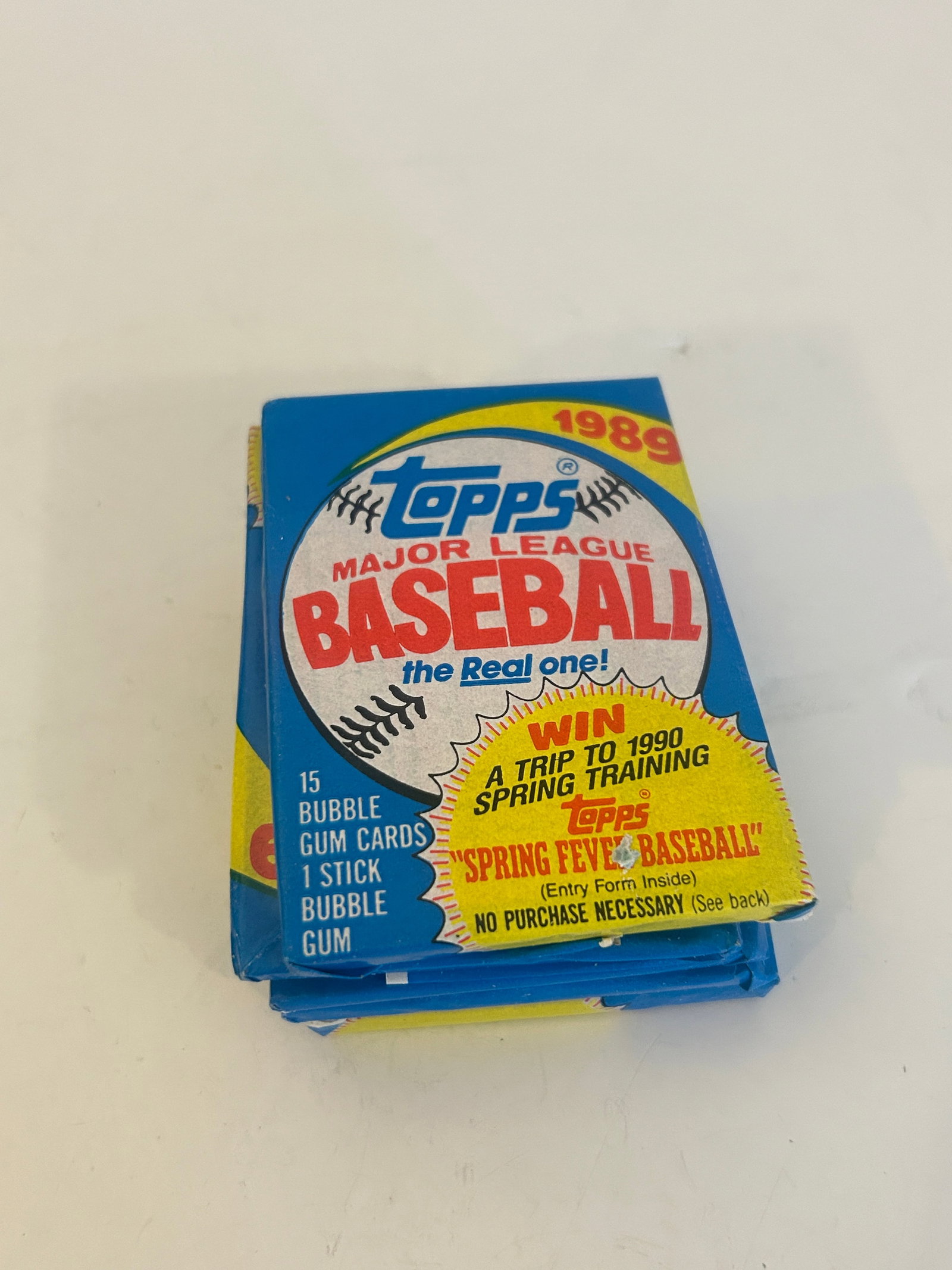 Vintage Lot of 5 1989 Topps Baseball Card Packs