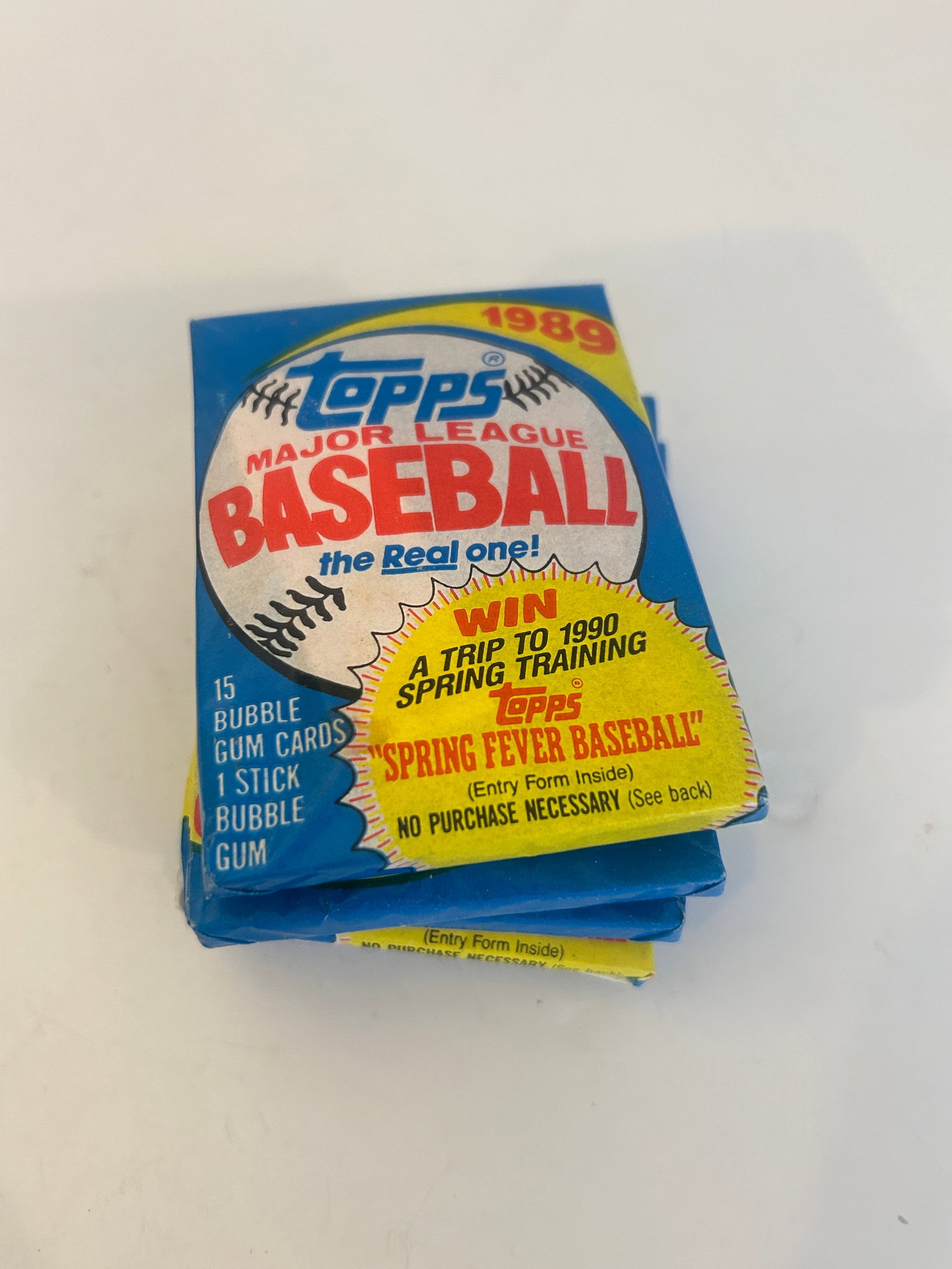 Vintage Lot of 5 1989 Topps Baseball Card Packs