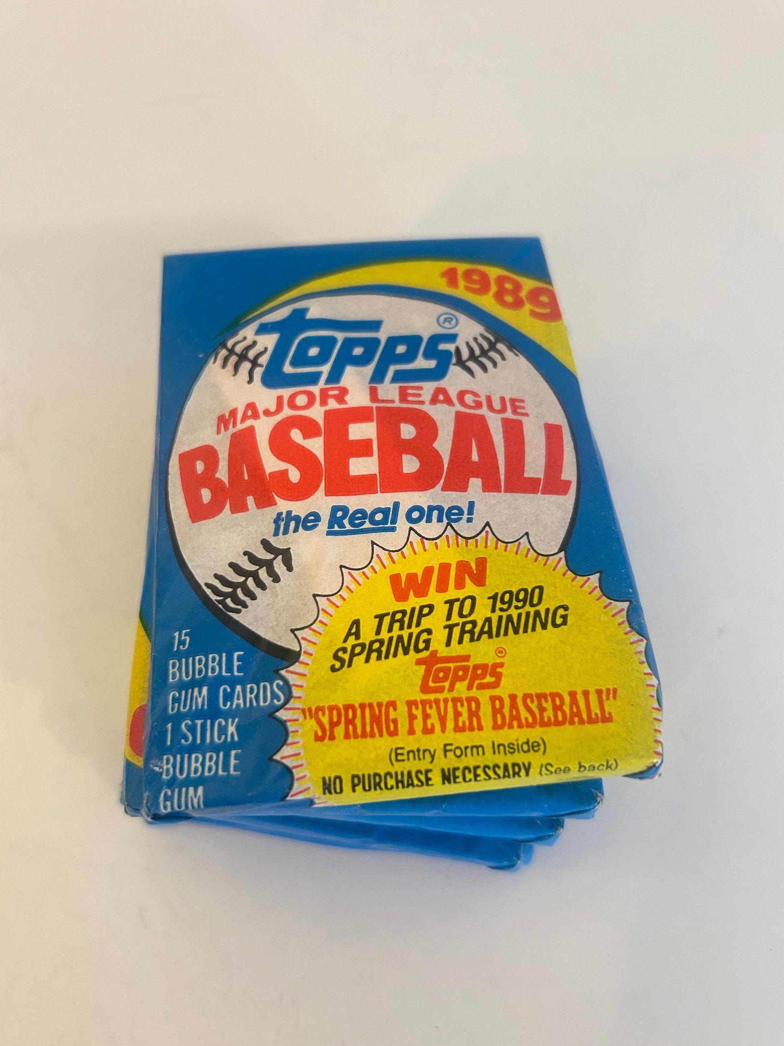 Vintage Lot of 5 1989 Topps Baseball Card Packs (1 of 3)