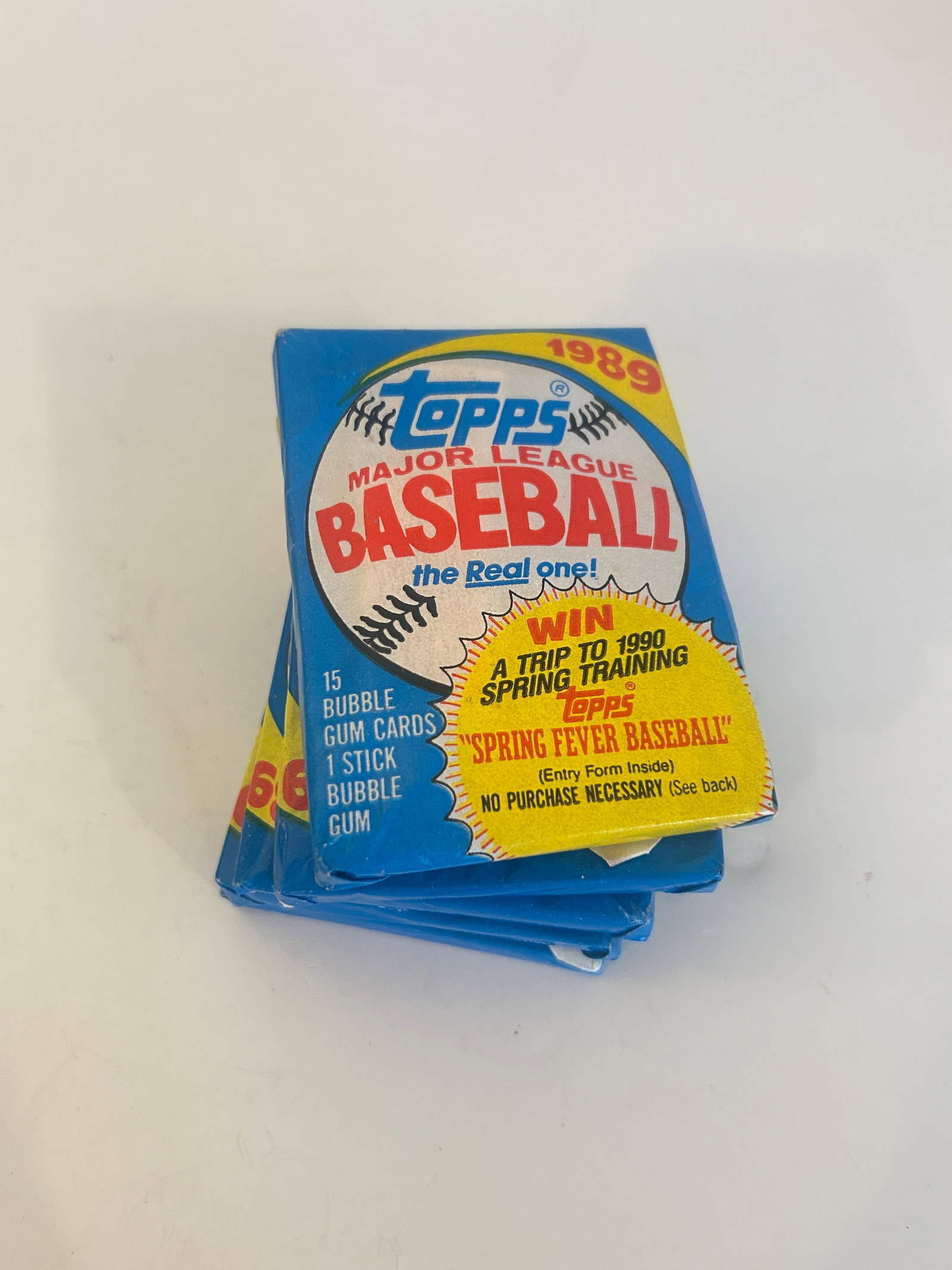 Vintage Lot of 5 1989 Topps Baseball Card Packs: Vintage Lot of 5 1989 Topps Baseball Card Packs Please view all photos as they are part of the description and condition of this Item, Feel free to contact me with questions or picture requests! Used 