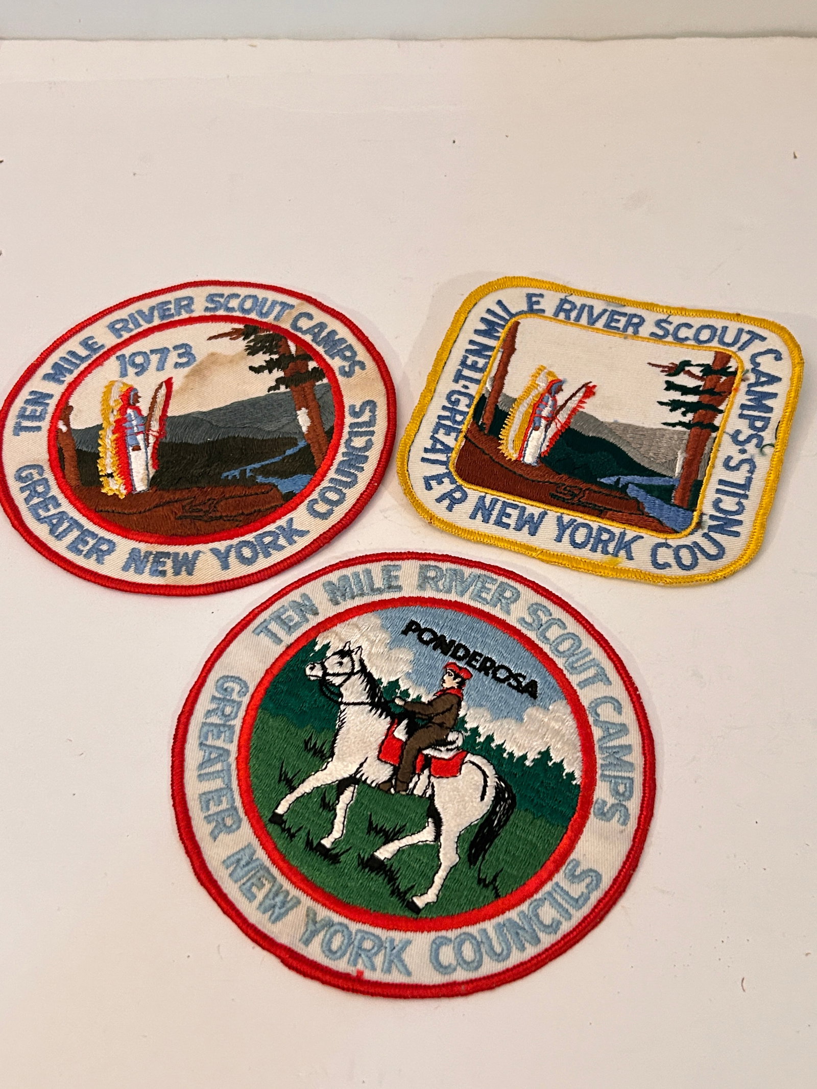 Lot of 3 Vintage Boy Scout patches