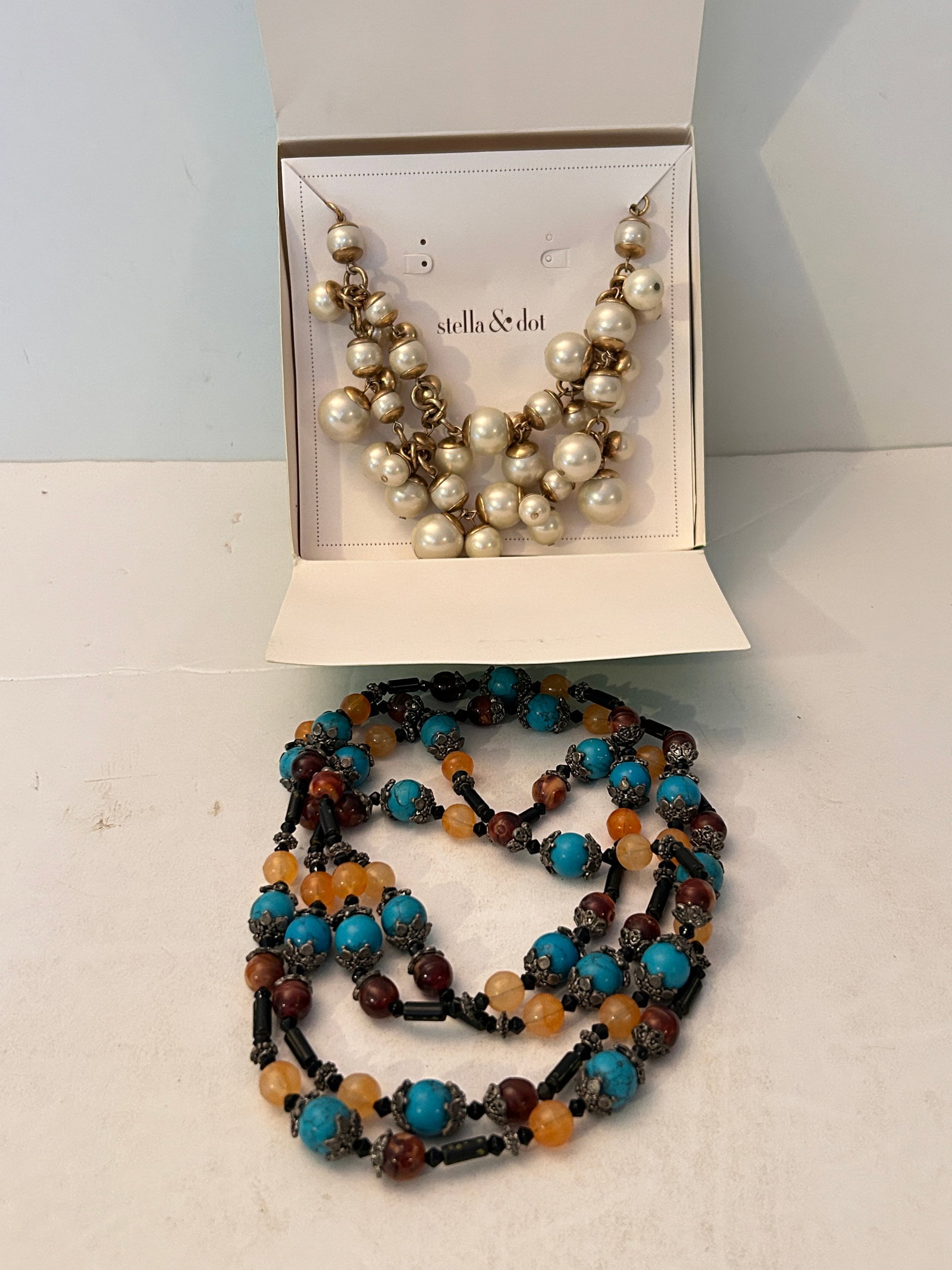 Vintage Lot Of 2 Higher End Necklaces