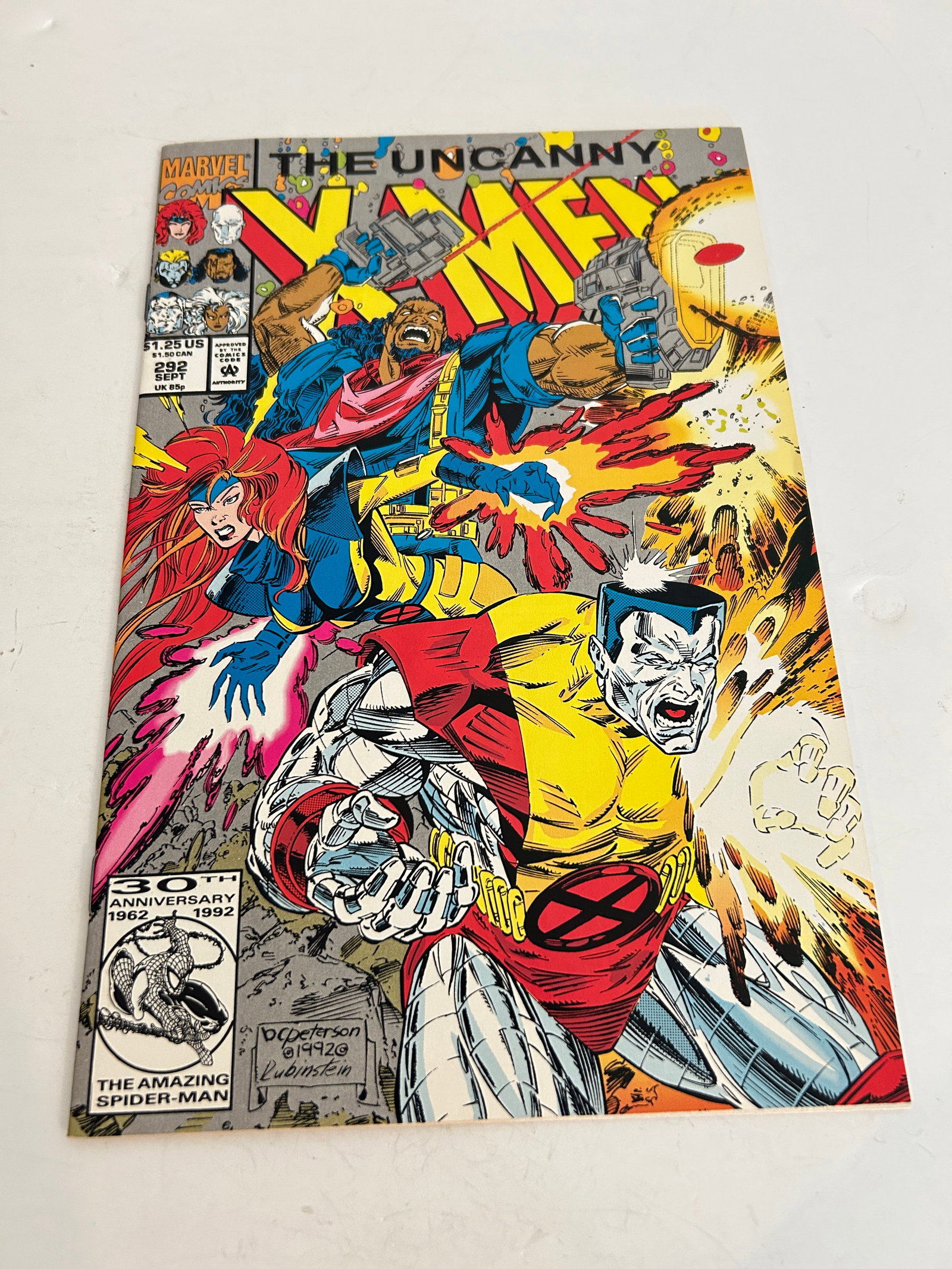 Vintage Quality Comic Book The Uncanny X-Men #292, published by Marvel Comics in September 1992: Vintage Quality Comic Book The Uncanny X-Men #292, published by Marvel Comics in September 1992