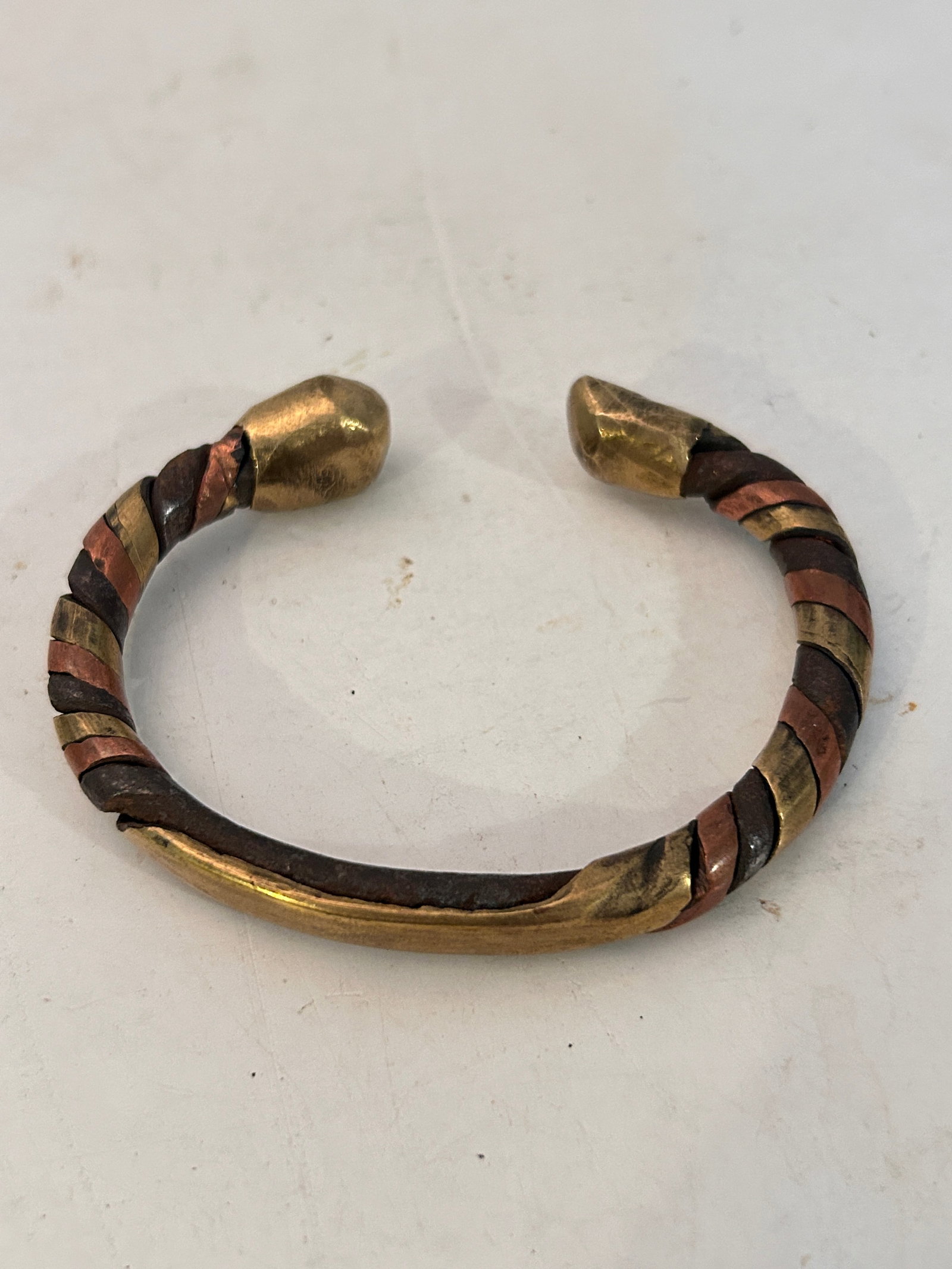 Vintage Heavy multi metal Healing Bracelet 8": Vintage Heavy multi metal Healing Bracelet 8" Please view all photos as they are part of the description and condition of this Item, Feel free to contact me with questions or picture requests! Used It