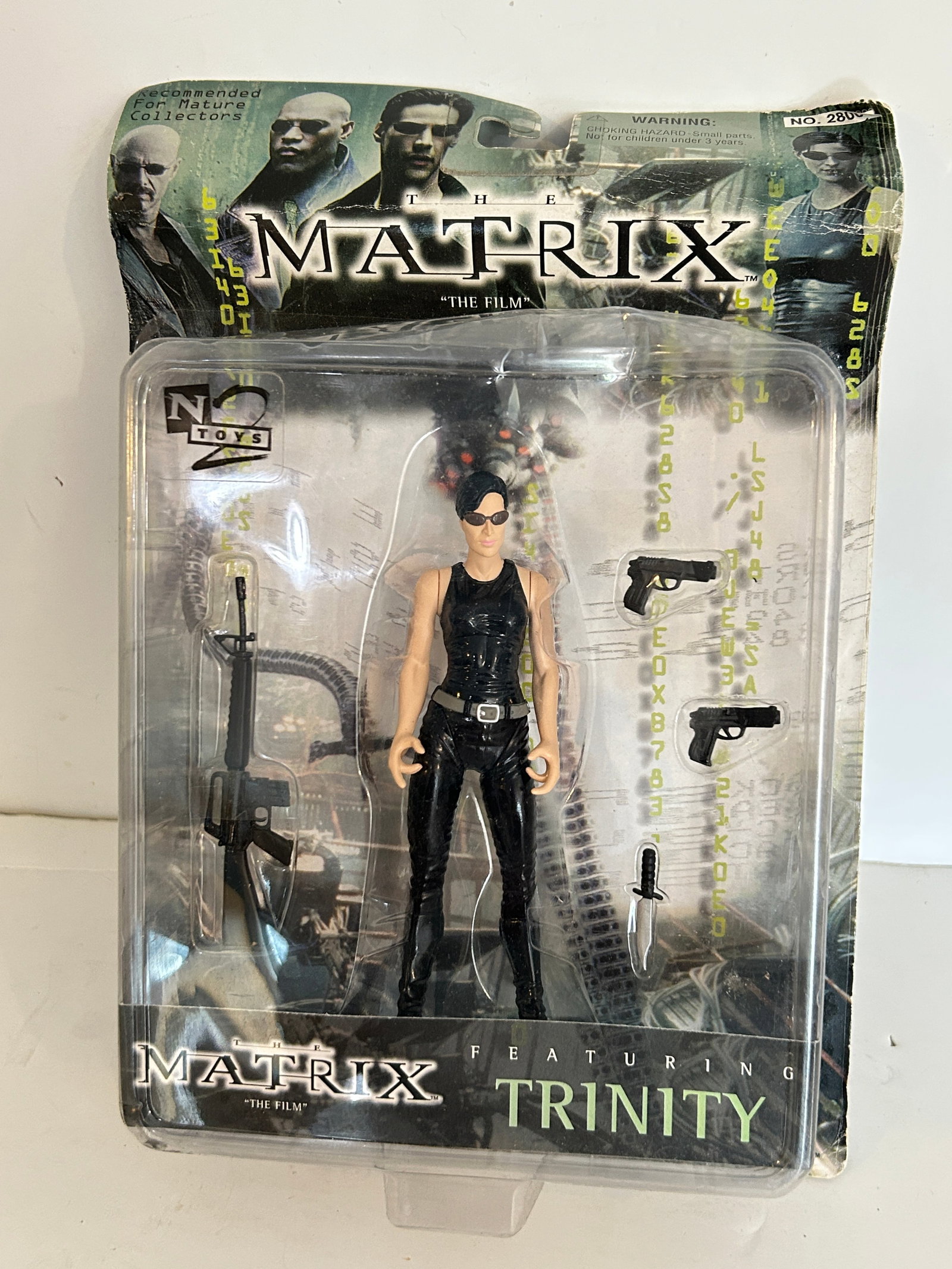 1999 N2 Toys The Matrix Trinity Action Figure: 1999 N2 Toys The Matrix Trinity Action Figure Please view all photos as they are part of the description and condition of this Item, Feel free to contact me with questions or picture requests! Used It