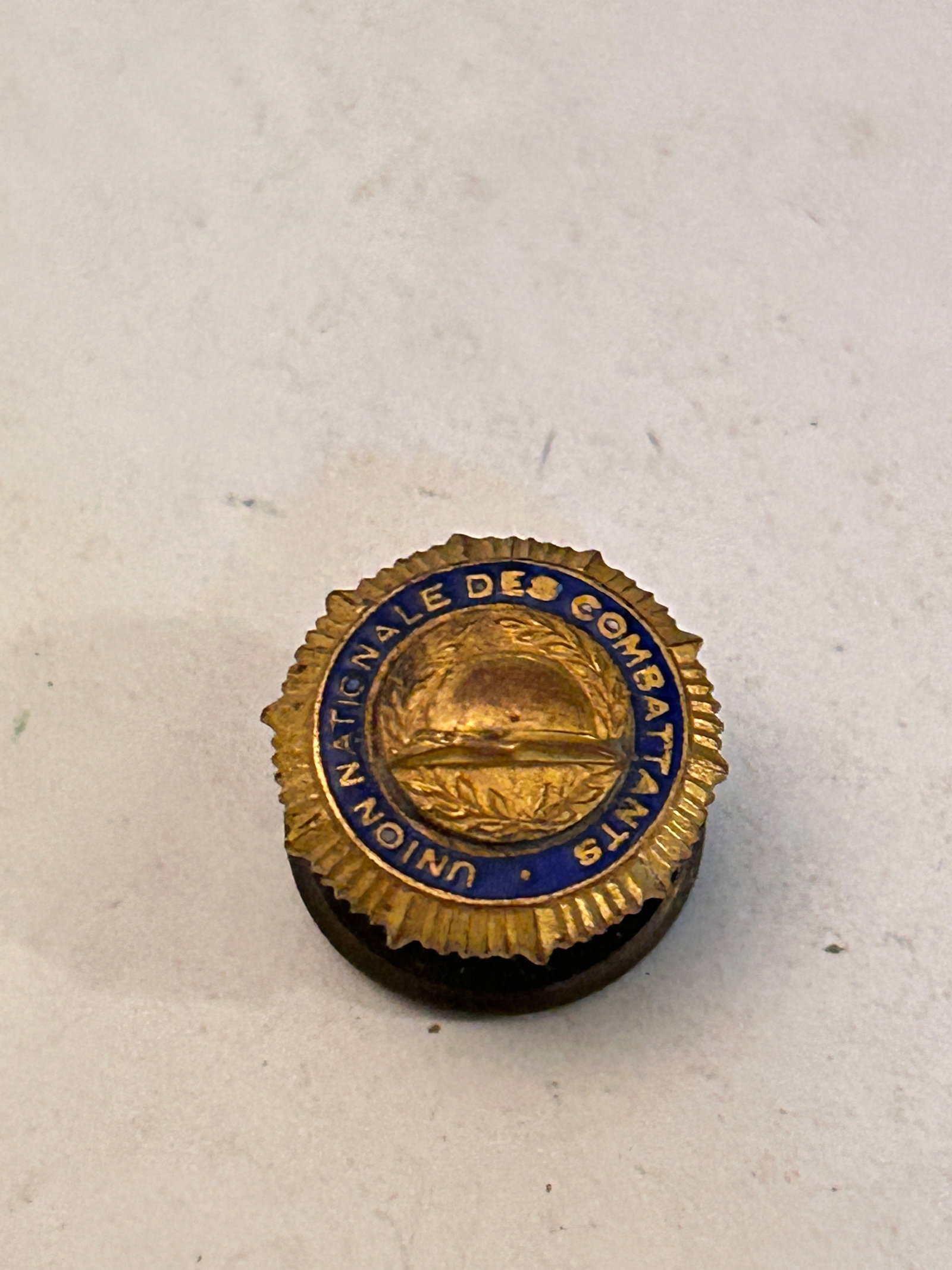 Vintage Insignia Union Nationale Des Combattants Pin (1 of 5)