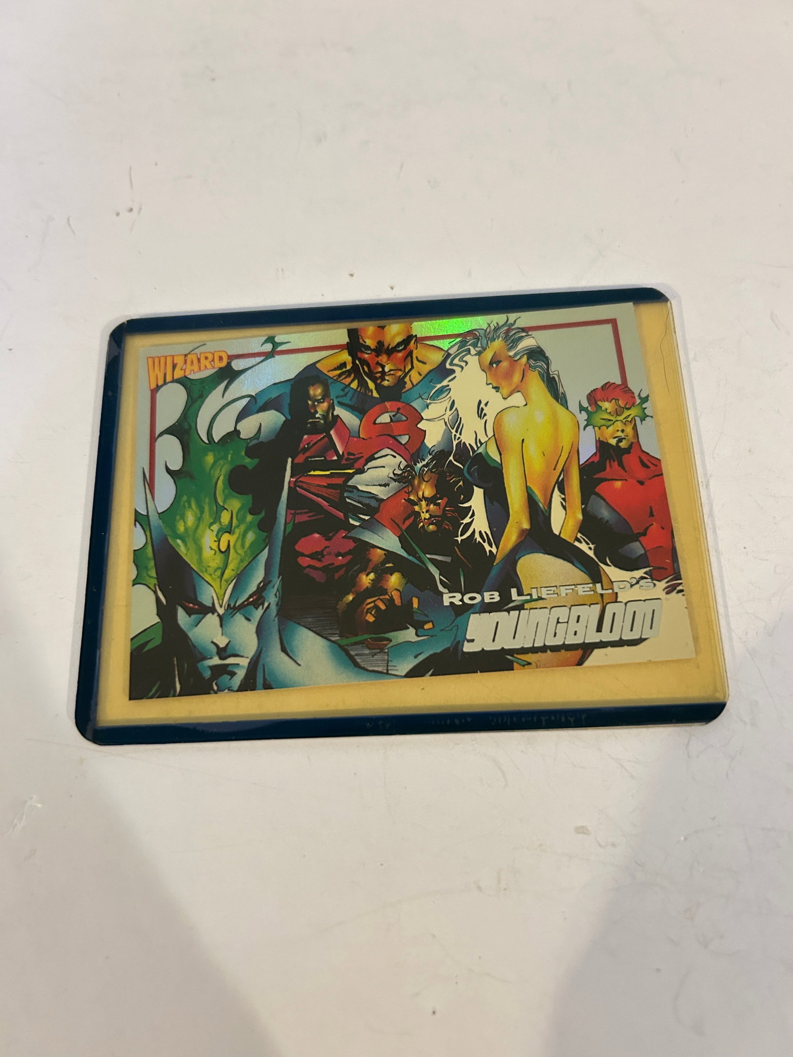 1993 Wizard Magazine Rob Liefeld's Youngblood #3 promo card.: 1993 Wizard Magazine Rob Liefeld's Youngblood #3 promo card. Please view all photos as they are part of the description and condition of this Item, Feel free to contact me with questions or picture re