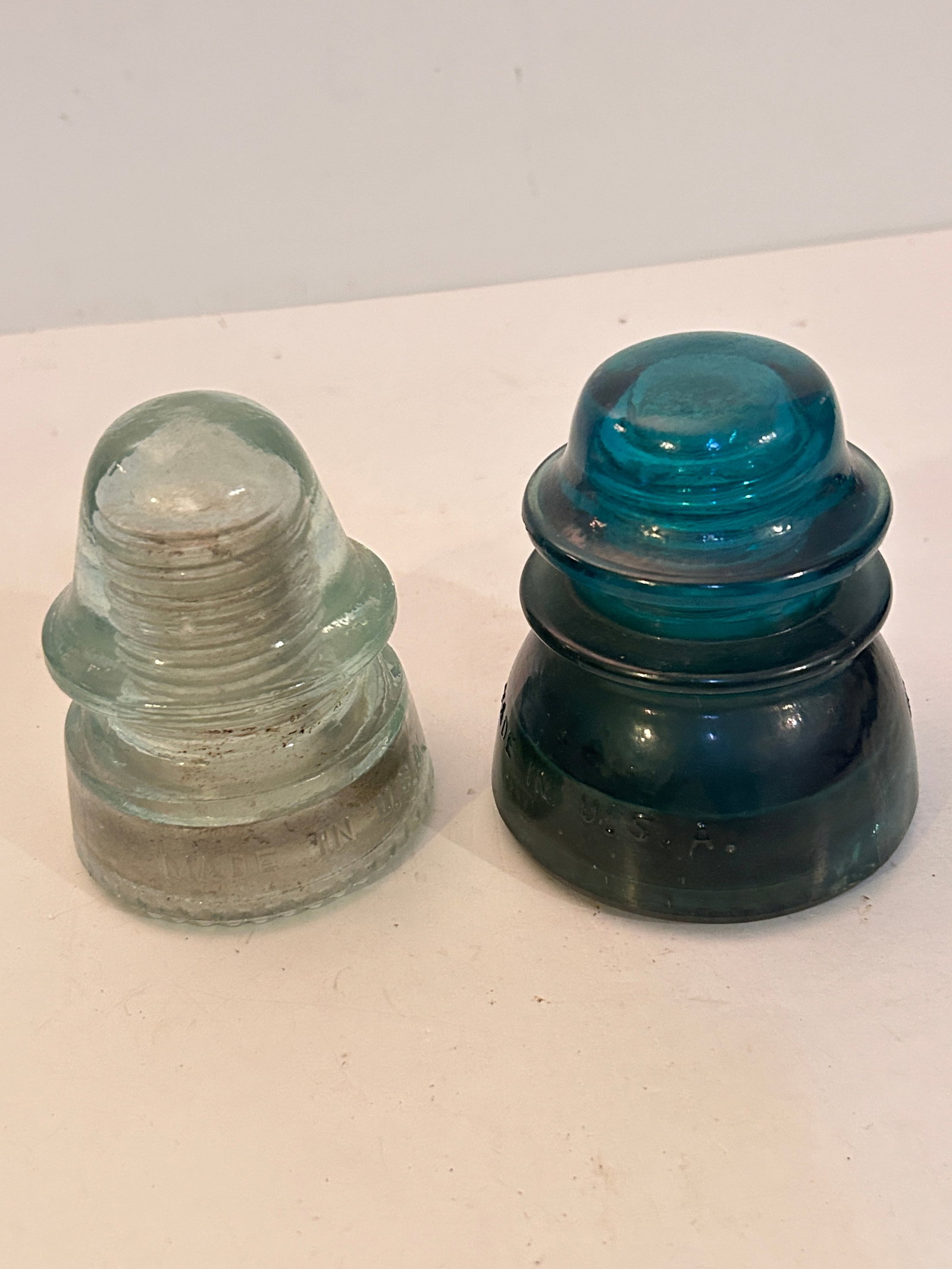 Two Vintage Glass Insulators (1 of 5)