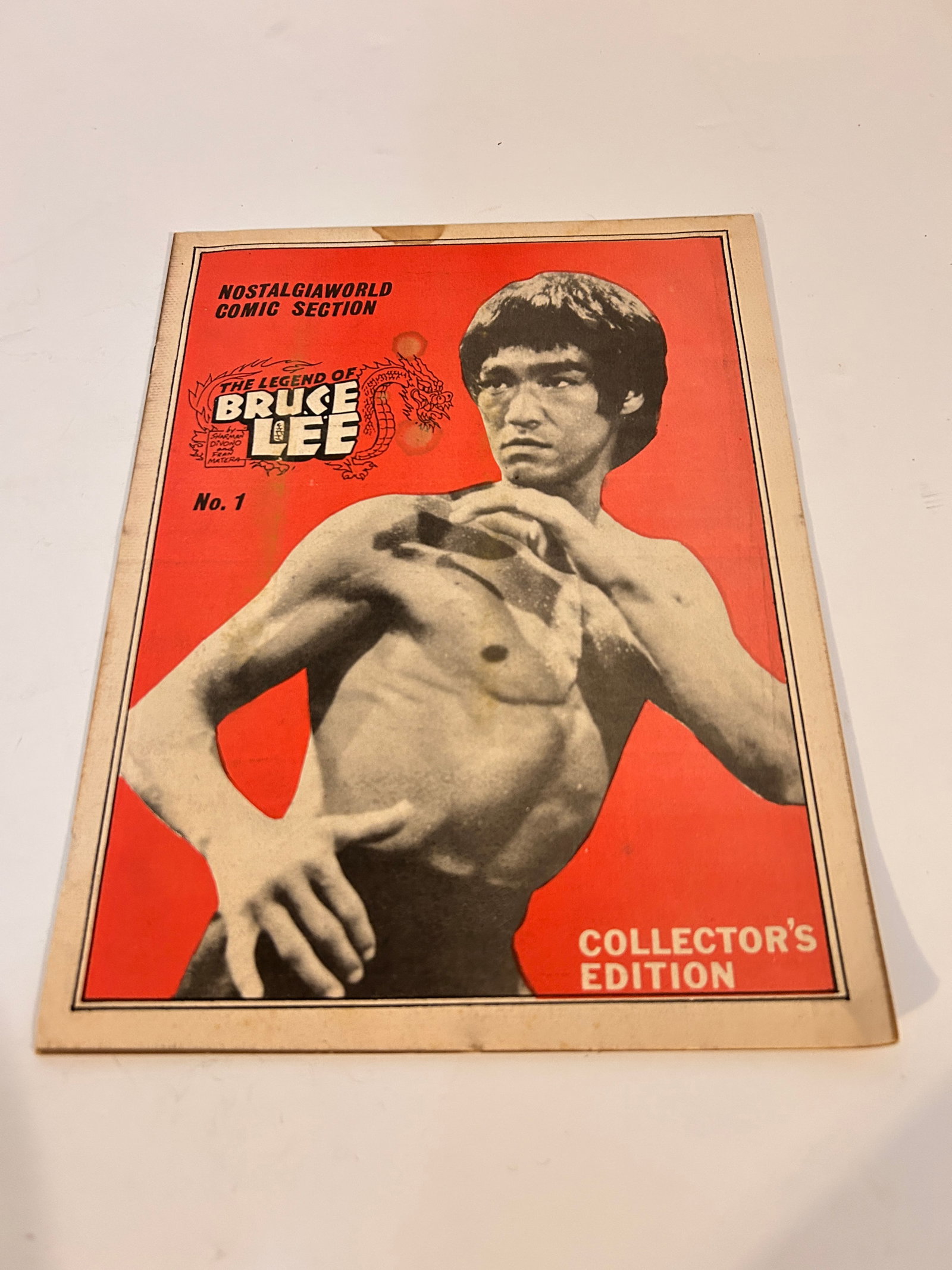 LEGEND Of BRUCE Lee #1 Photo cover 1983 Nostalgia Comic Magazine (1 of 2)