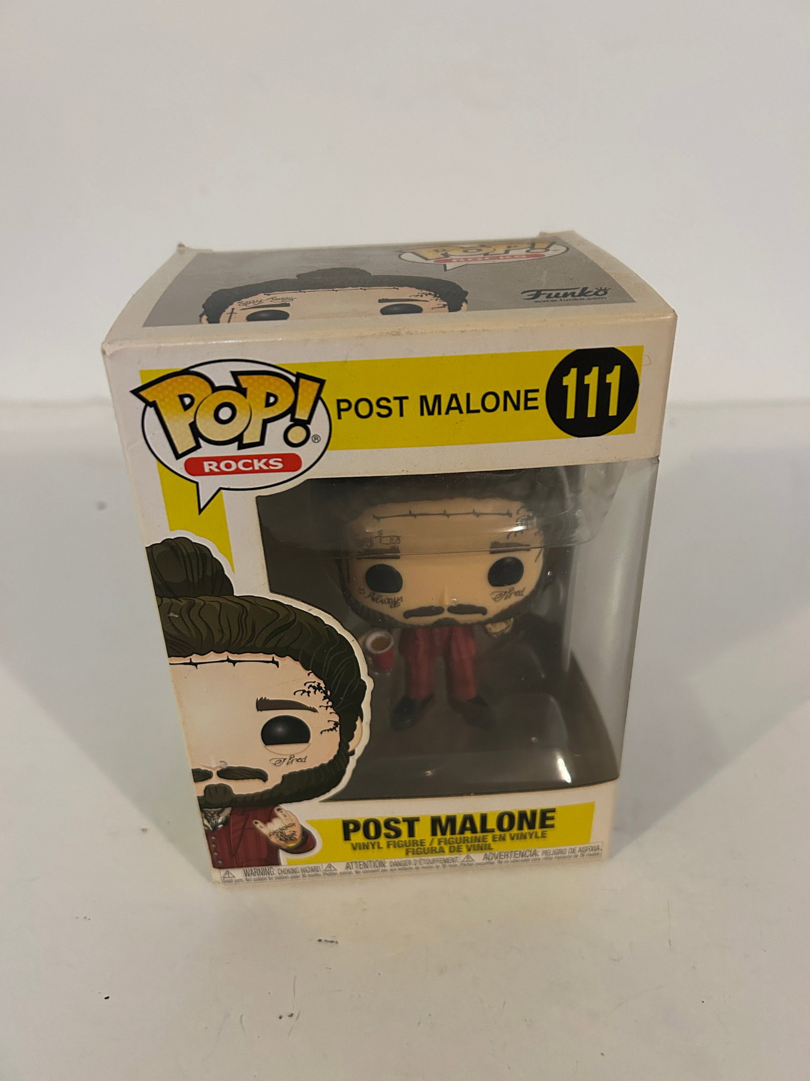 Funko Pop Rocks Post Malone Vinyl Figure 111: Funko Pop Rocks Post Malone Vinyl Figure 111 Please view all photos as they are part of the description and condition of this Item, Feel free to contact me with questions or picture requests! Used Ite