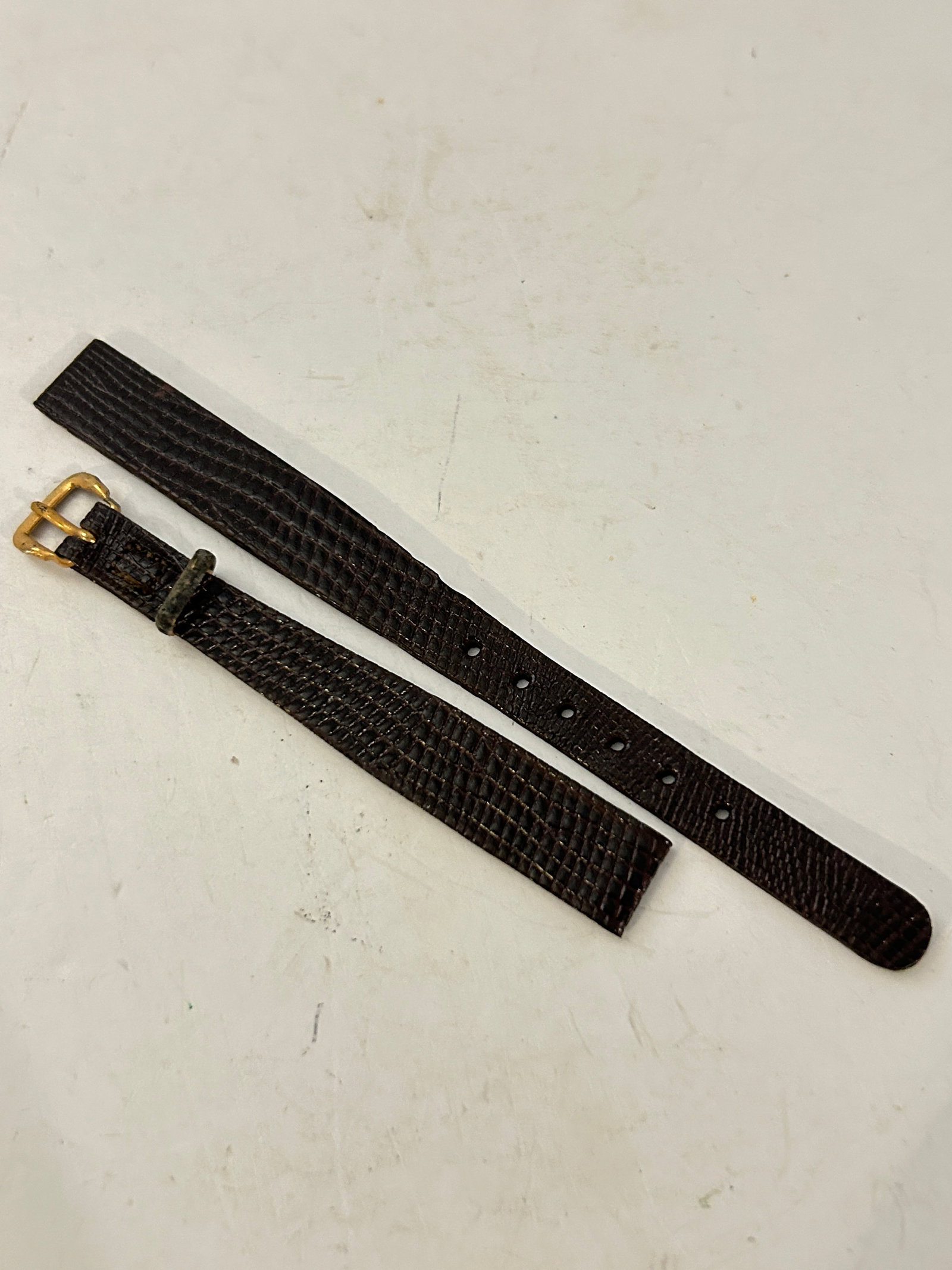 Vintage brown genuine lizard leather Watch Band 11mm New: Vintage brown genuine lizard leather Watch Band 11mm New Please view all photos as they are part of the description and condition of this Item, Feel free to contact me with questions or picture reques