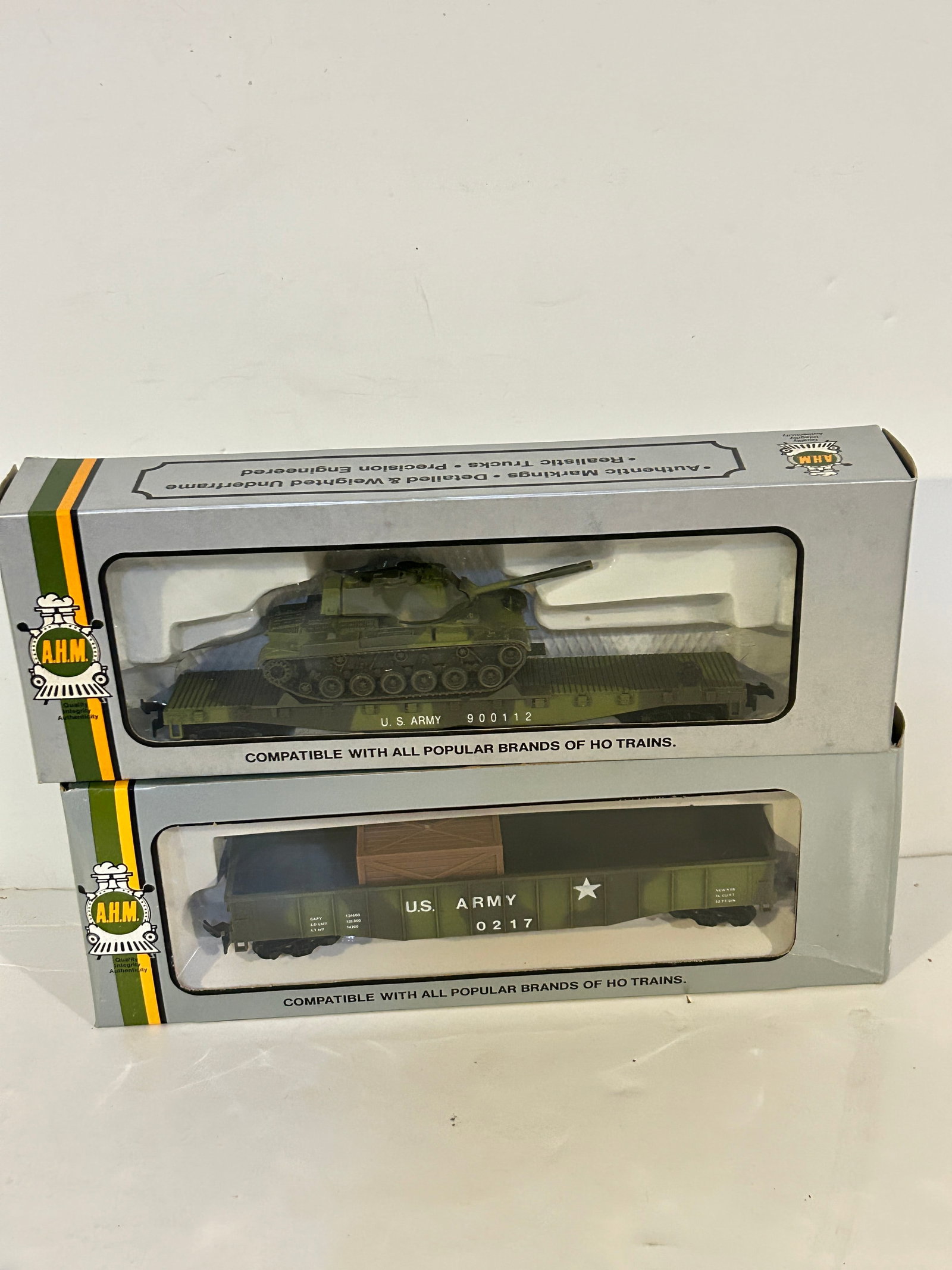 2 Boxes AHM U.S. Army HO Trains & Accessories (1 of 3)