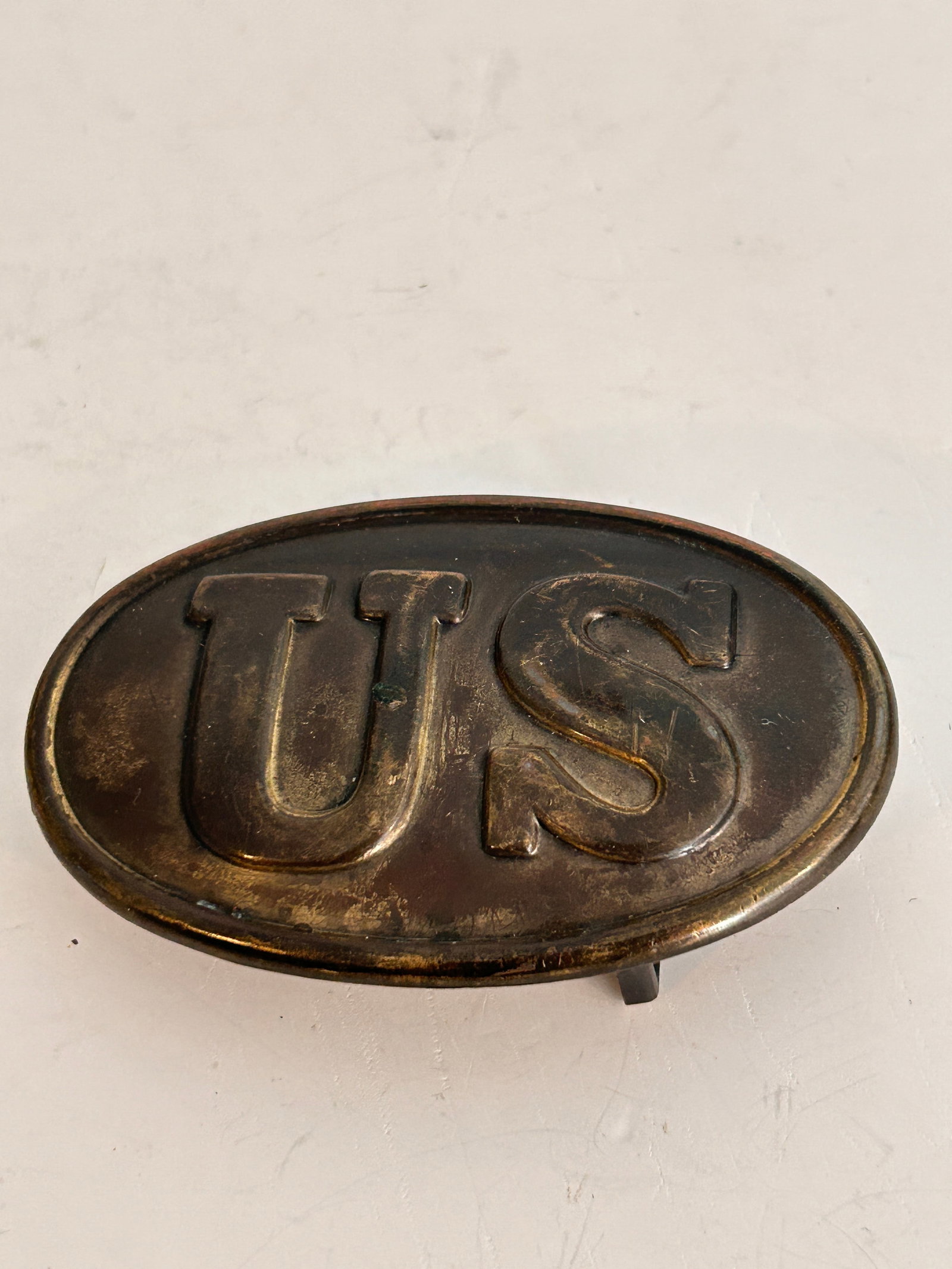 Civil War Reproduction Army Us Brass-lead Belt Buckle Replica: Civil War Reproduction Army Us Brass-lead Belt Buckle Replica Please view all photos as they are part of the description and condition of this Item, Feel free to contact me with questions or picture r