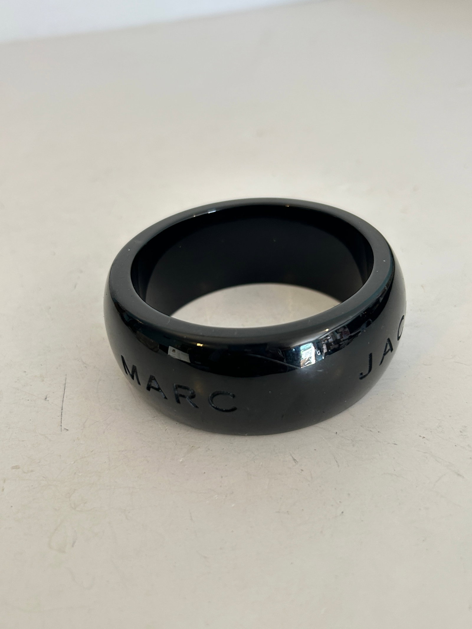 Vintage Marc Jacobs Wide Black Bangle Fashion Bracelet 7": Vintage Marc Jacobs Wide Black Bangle Fashion Bracelet 7" Please view all photos as they are part of the description and condition of this Item, Feel free to contact me with questions or picture reque