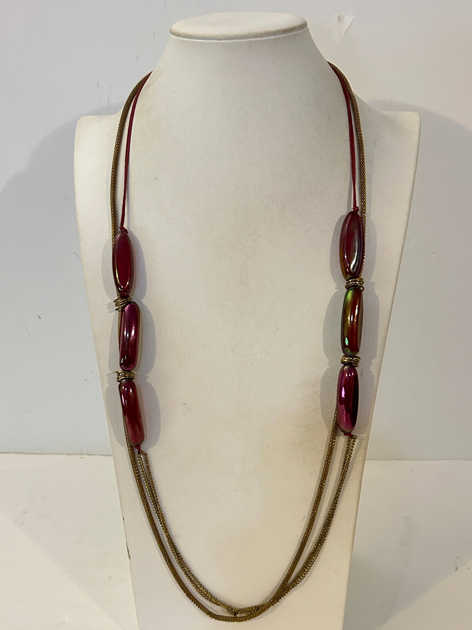 Vintage Style & Co Womens Purple Murano Glass Chain Necklace 33: Vintage Style & Co Womens Purple Murano Glass Chain Necklace 33" Please view all photos as they are part of the description and condition of this Item, Feel free to contact me with questions or pictur