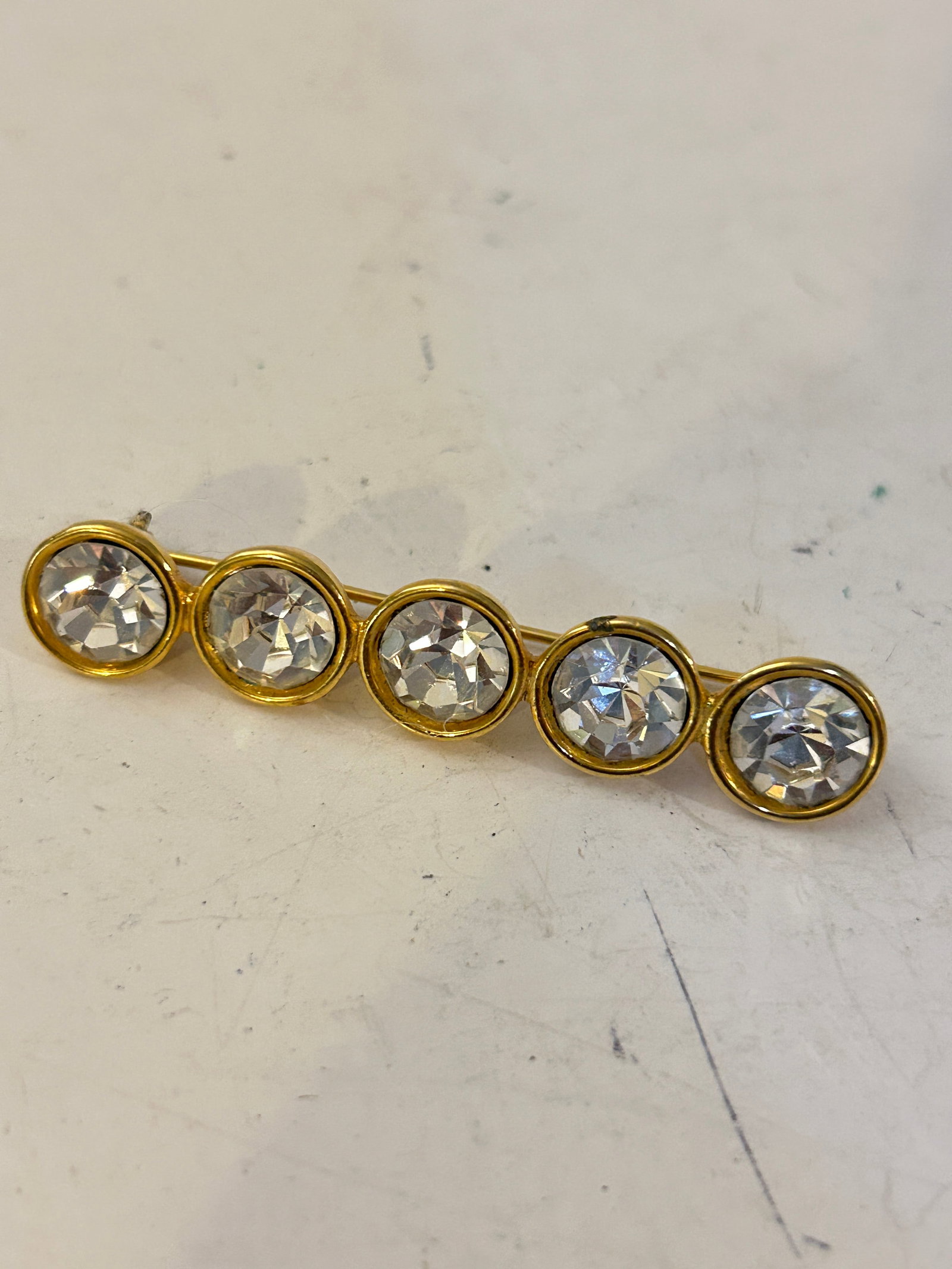 Vintage Napier Rivoli Bar Brooch: Vintage Napier Rivoli Bar Brooch Please view all photos as they are part of the description and condition of this Item, Feel free to contact me with questions or picture requests! Used Item AS IS
