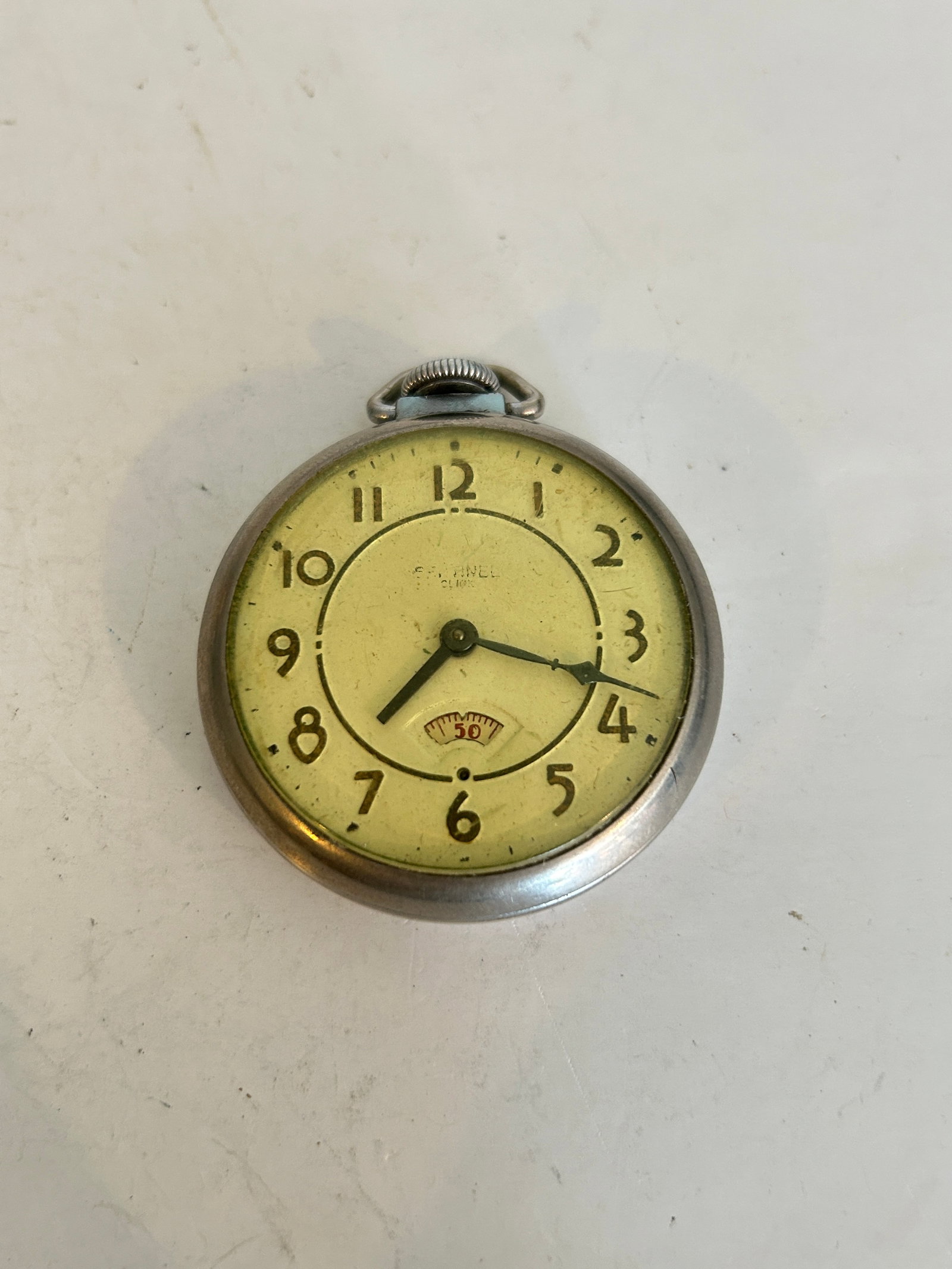 Vintage Sentinel Click Pocket Watch working (1 of 4)