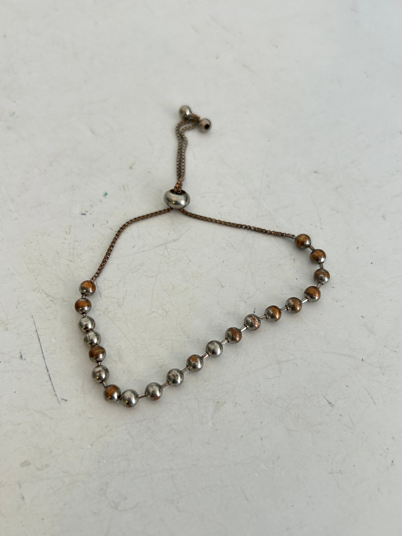 Vintage adjustable ball chain Bracelet