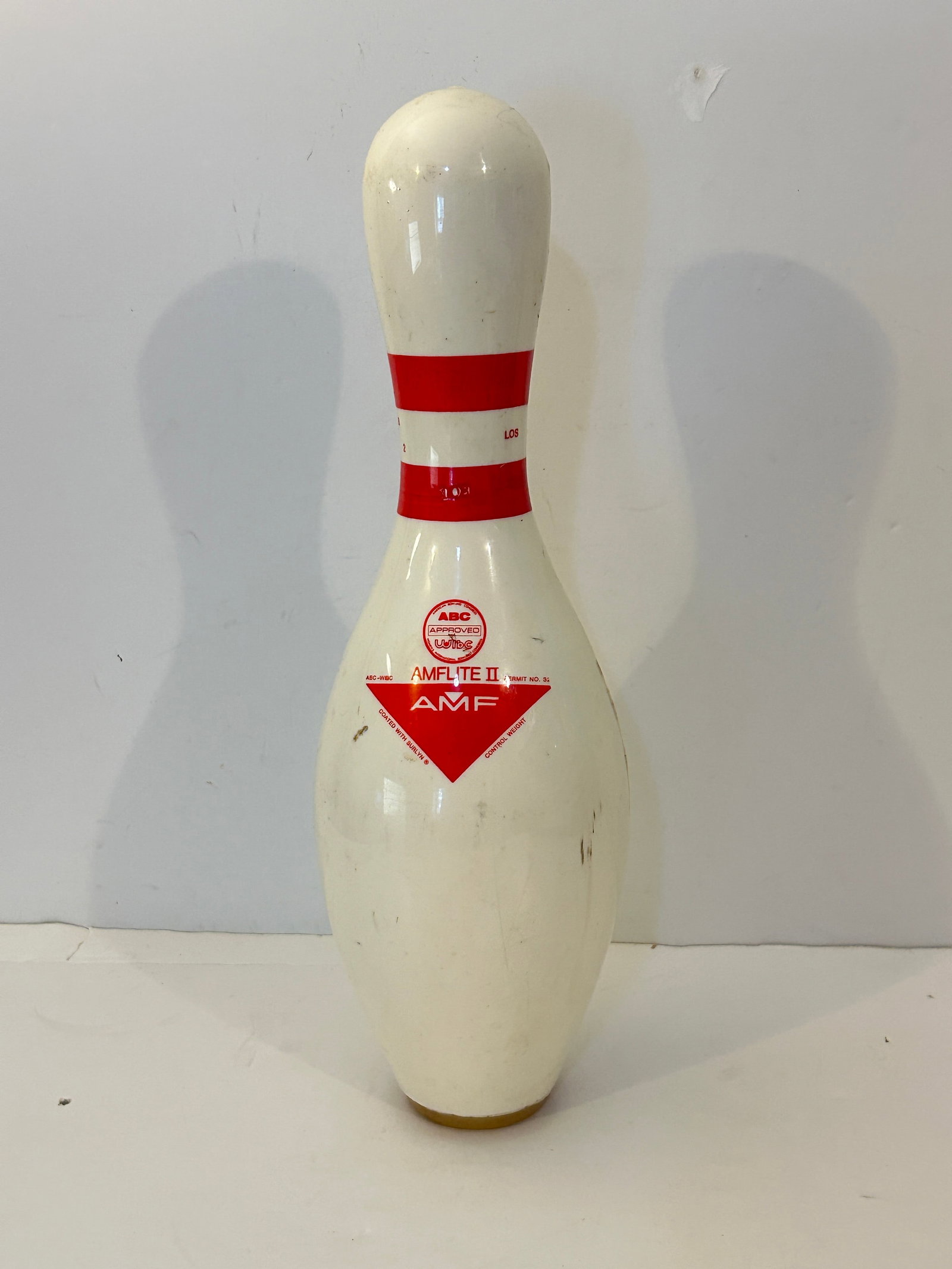 AMF Amflite II Bowling Pin USBC Approved Wood Surlyn Plastic Made in USA