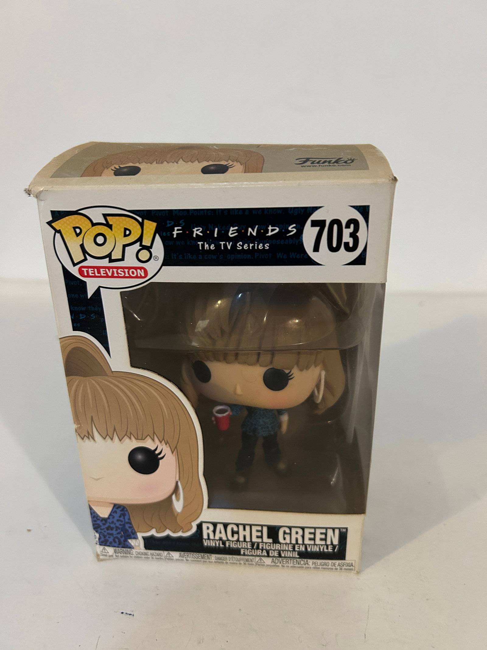 Funko Pop Friends Rachel Green #703: Funko Pop Friends Rachel Green #703 Please view all photos as they are part of the description and condition of this Item, Feel free to contact me with questions or picture requests! Used Item AS IS