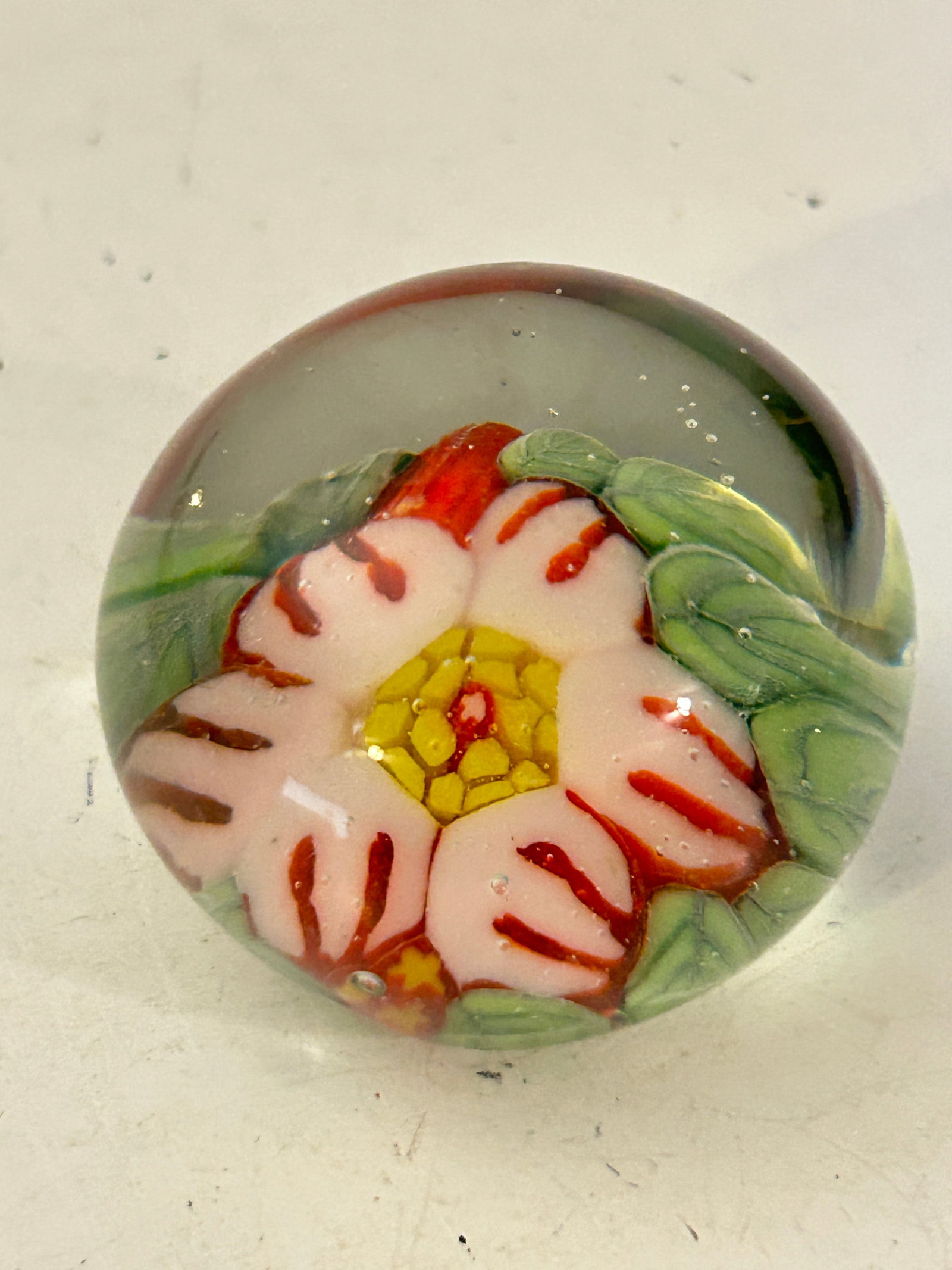 Vintage Millefiori Murano Art Glass Paperweight 1 3/4" (1 of 4)