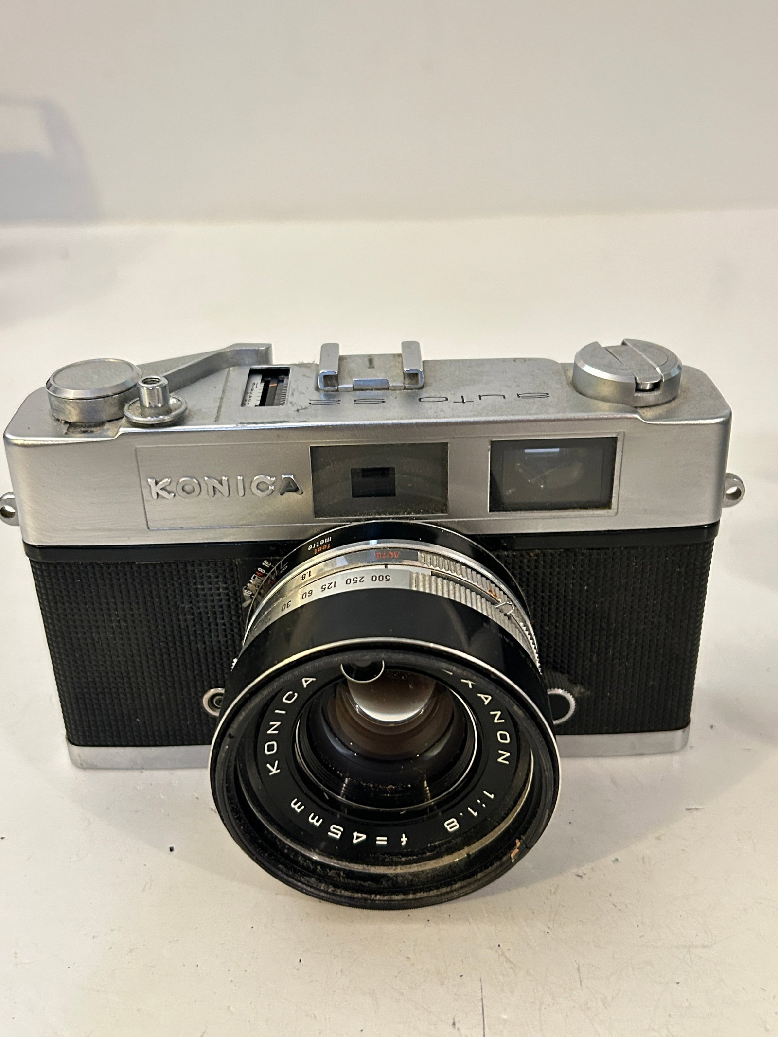 Konica Auto S2 Rangefinder Camera Hexanon 45MM F1.8 Lens working (1 of 5)