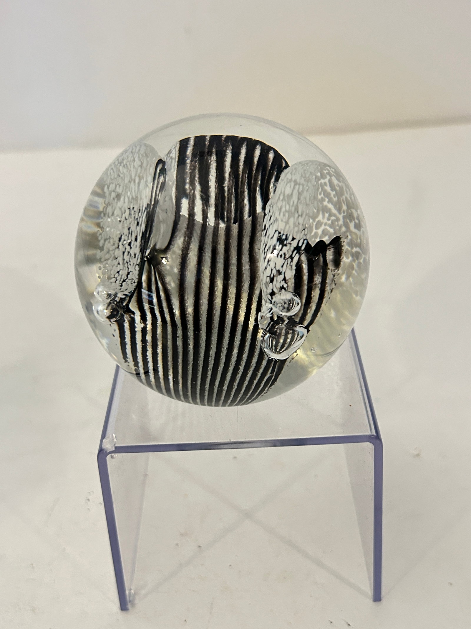 Caithness Glass Scotland Paperweight - Acrobat In Black & White (1 of 6)