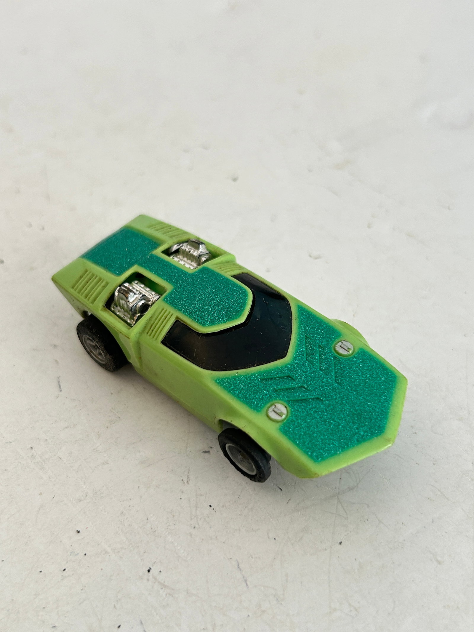 Vintage Aurora AFX Green STP Car #1 HO Slot Car (1 of 4)