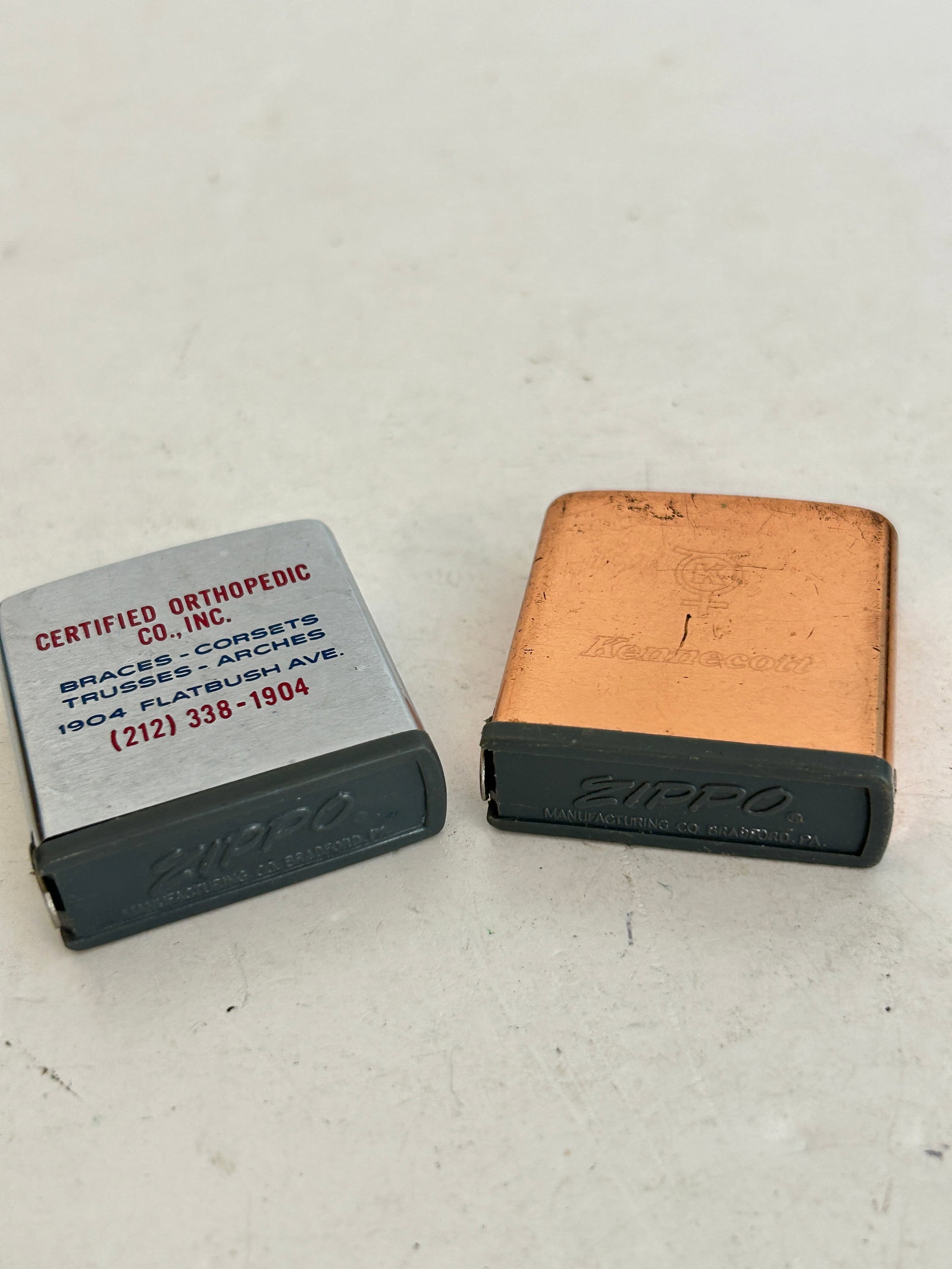 two vintage Zippo tape measures featuring custom promotional company advertising: two vintage Zippo tape measures featuring custom promotional company advertising Please view all photos as they are part of the description and condition of this Item, Feel free to contact me with que