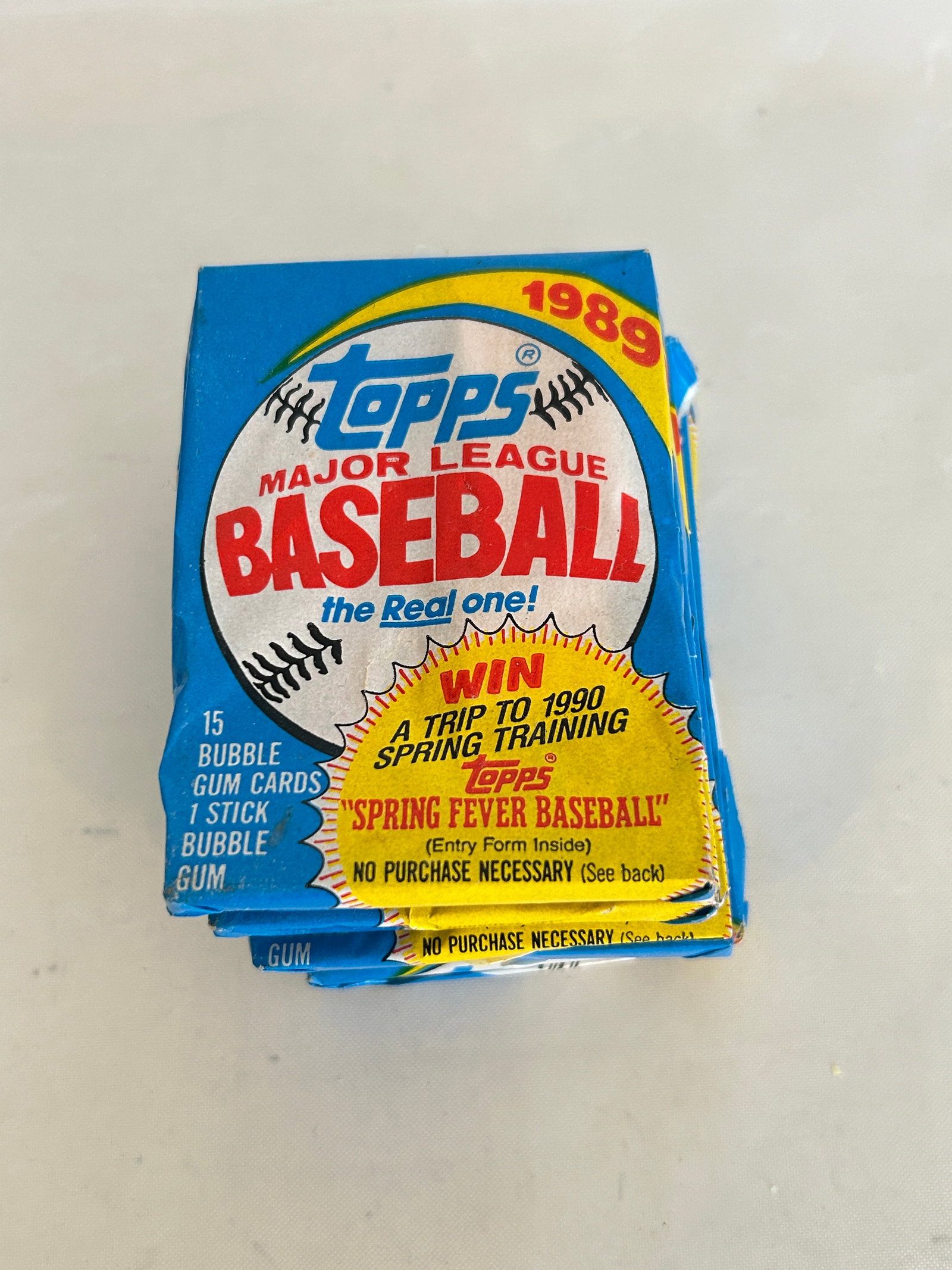 Vintage Lot Of 5 1989 Topps Baseball pack (1 of 3)