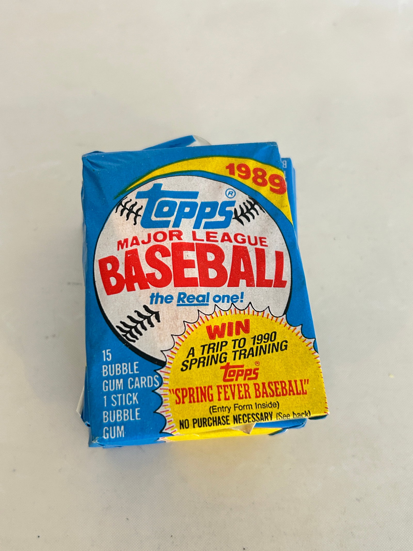 Vintage Lot Of 5 1989 Topps Baseball pack: Vintage Lot Of 5 1989 Topps Baseball pack Please view all photos as they are part of the description and condition of this Item, Feel free to contact me with questions or picture requests! Used Item A