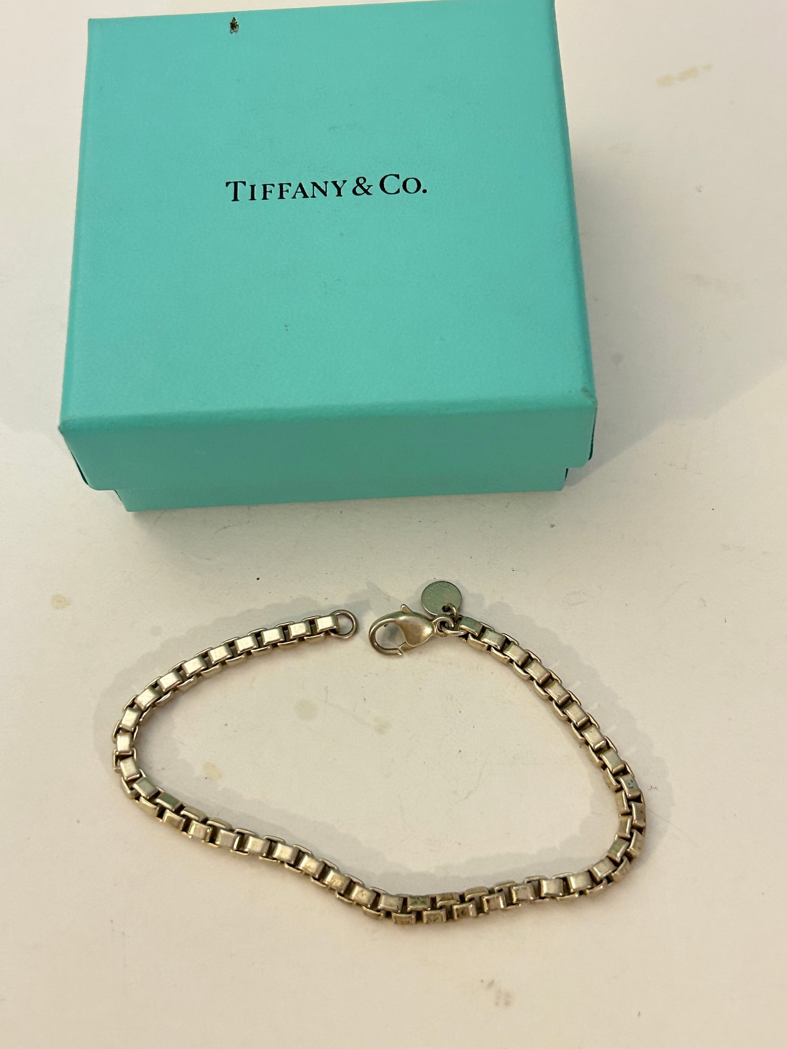 Tiffany & Co. Sterling Silver 925 Venetian Box Link Bracelet 7.75? in (1 of 6)