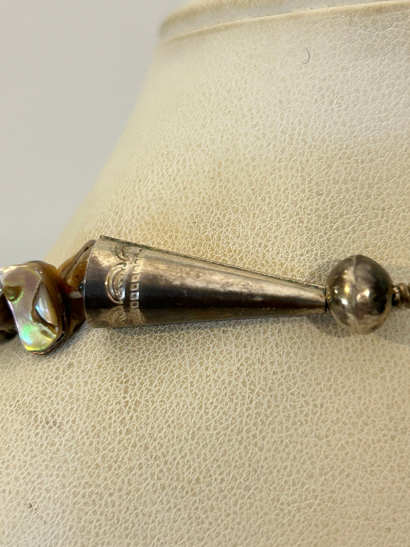 Vintage Sterling Silver RC Vintage Native American Navjo Squash Blossom 23" - 8