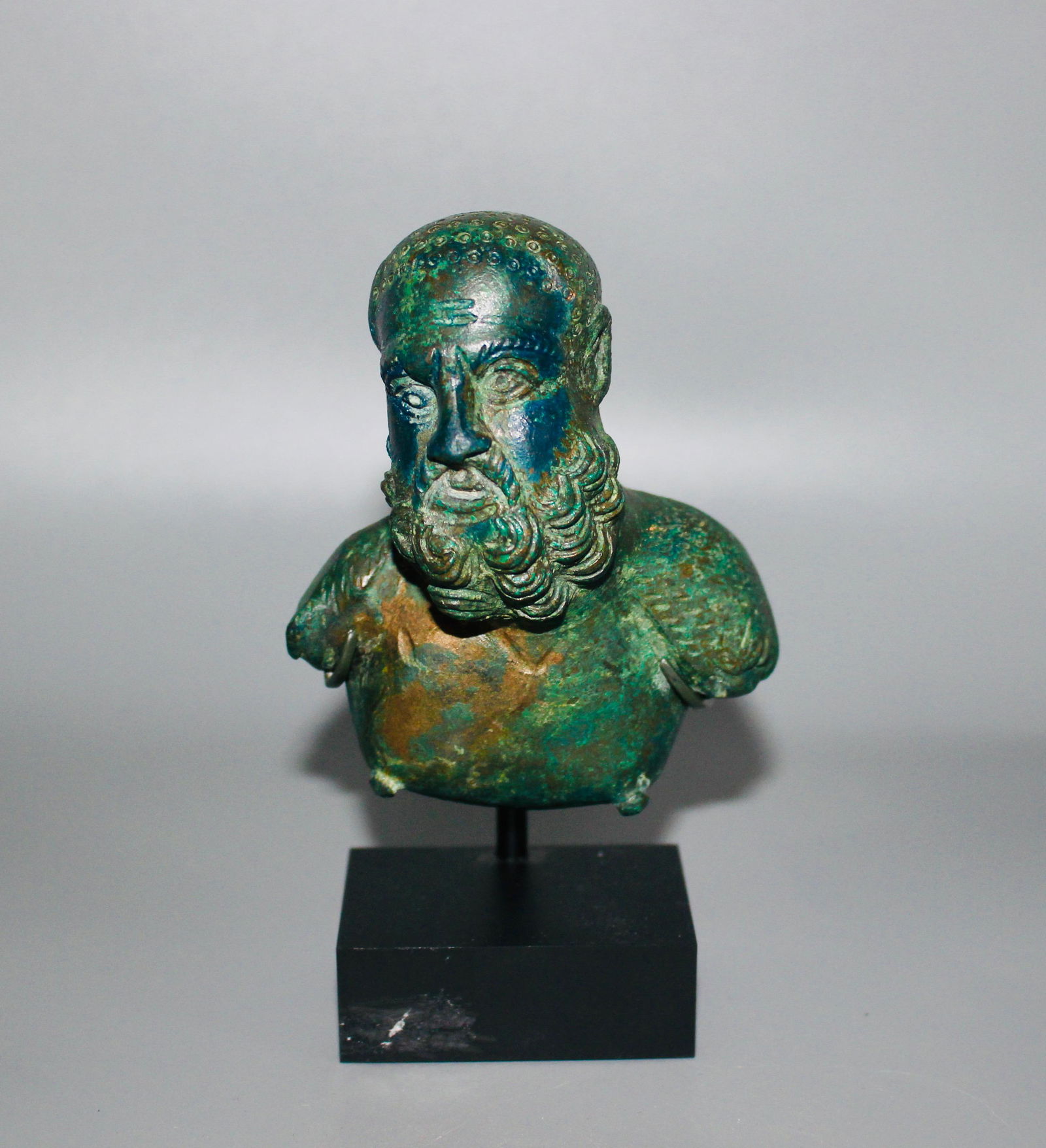 Roman Bronze Bust of Hercules (1 of 6)