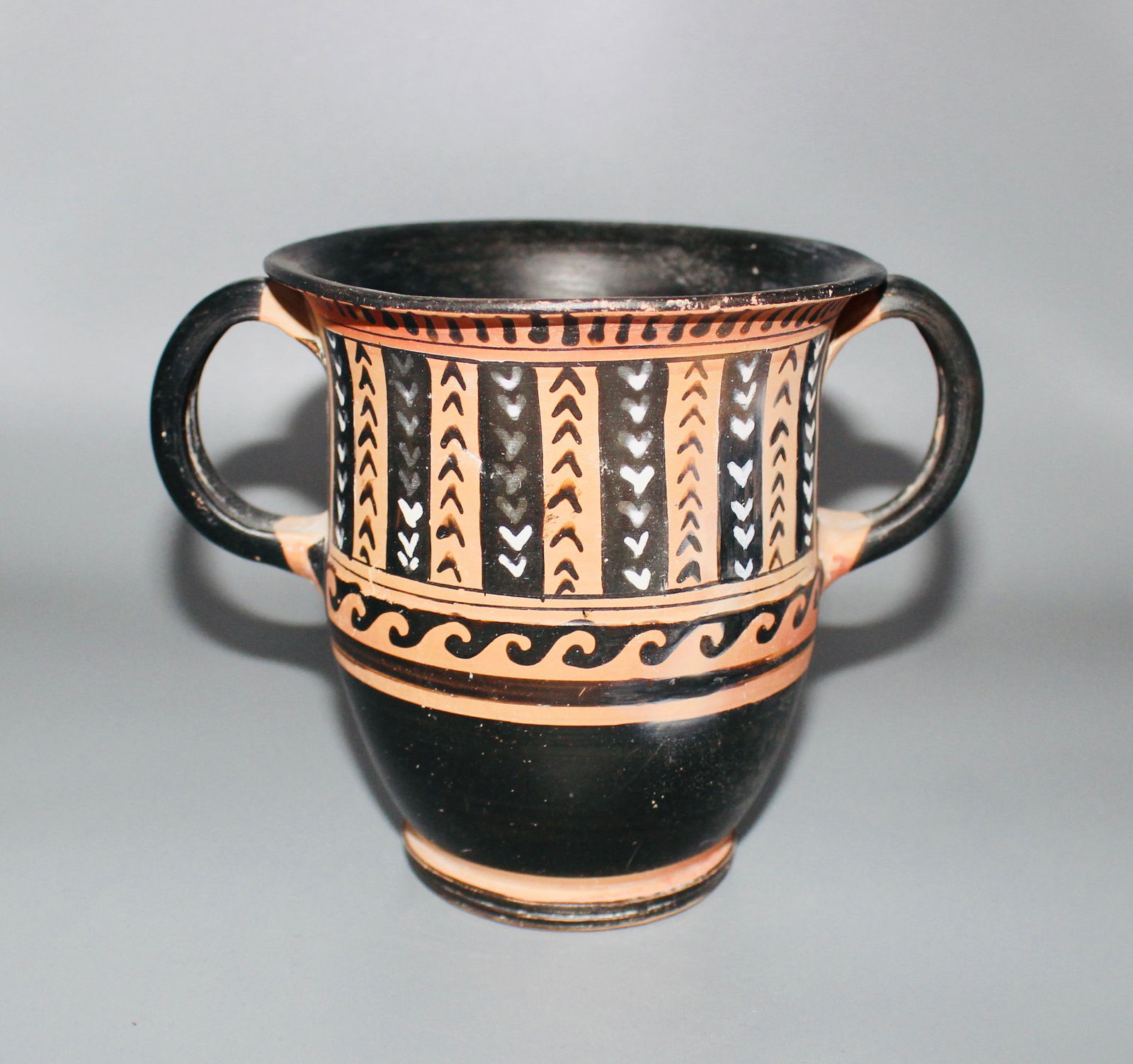 South Italian Painted Twin Handled Cup (1 of 6)