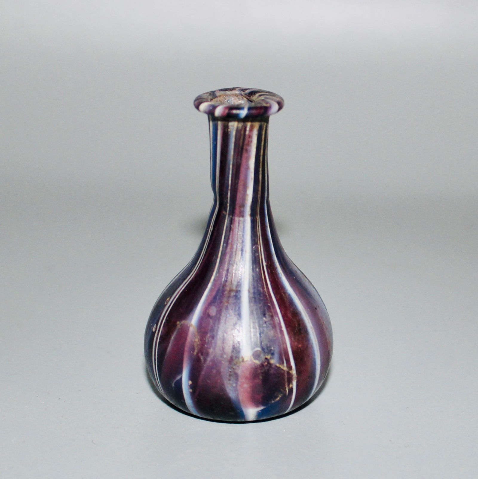 Roman Marbled Purple and Blue Glass (1 of 5)