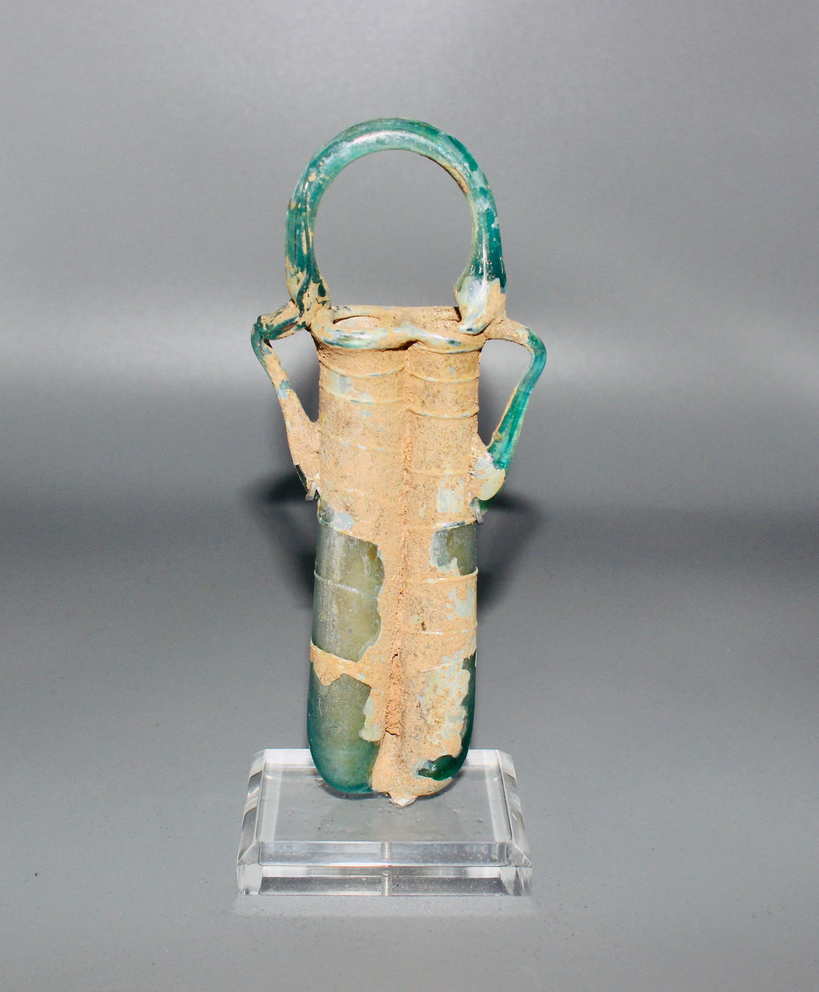 Roman Double Unguentarium with Looped Handle (1 of 7)