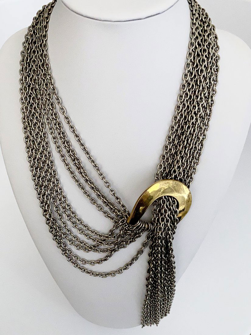 VINTAGE PREMIER ETAGE PARIS LARGE TASSEL NECKLACE (1 of 3)