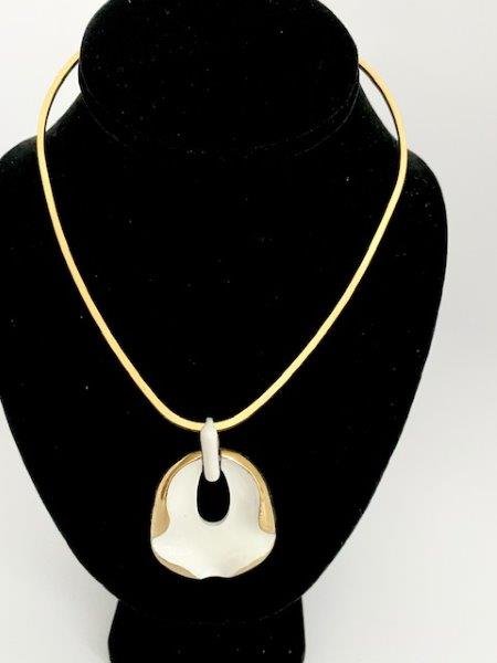 VINTAGE EISENBURG ENAMELED SPACE AGE NECK COLLAR (1 of 3)