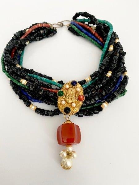 VINTAGE 60'S LOOK OF IMPERIAL JEWELS FIGURAL NECKLACE (1 of 2)