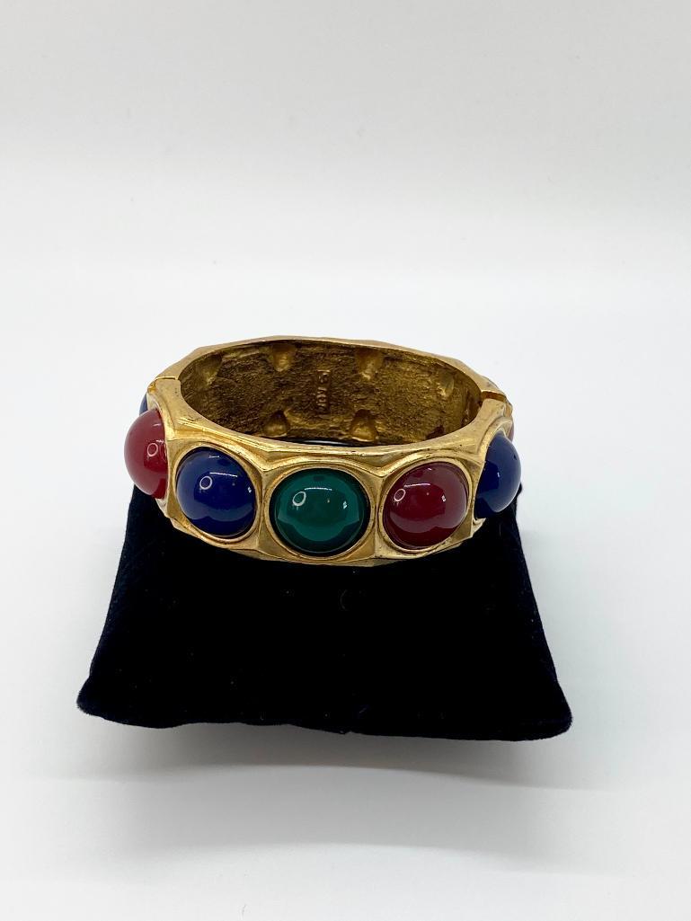 NEW OLD STOCK 80'S JAY STRONGWATER CABOCHON BRACELET (1 of 4)
